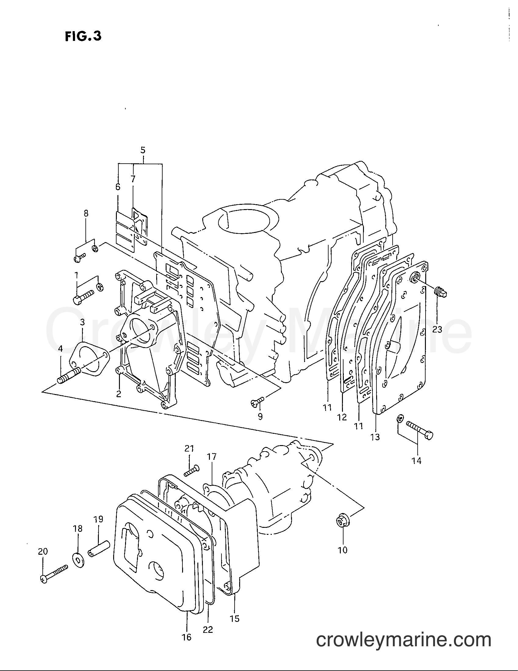 Suzuki Marine DT40C - INLET CASE