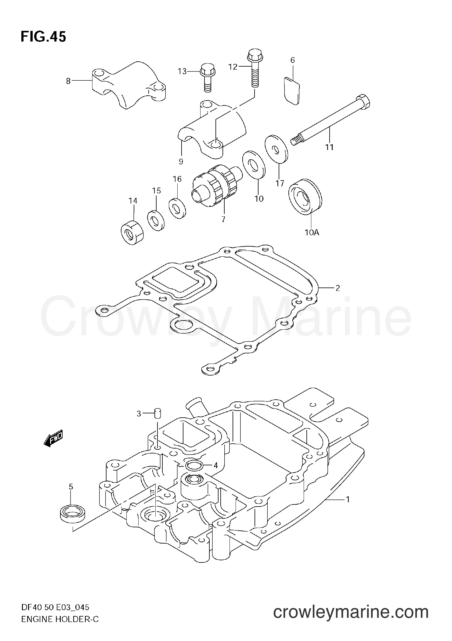 Suzuki Marine DF40 - ENGINE HOLDER