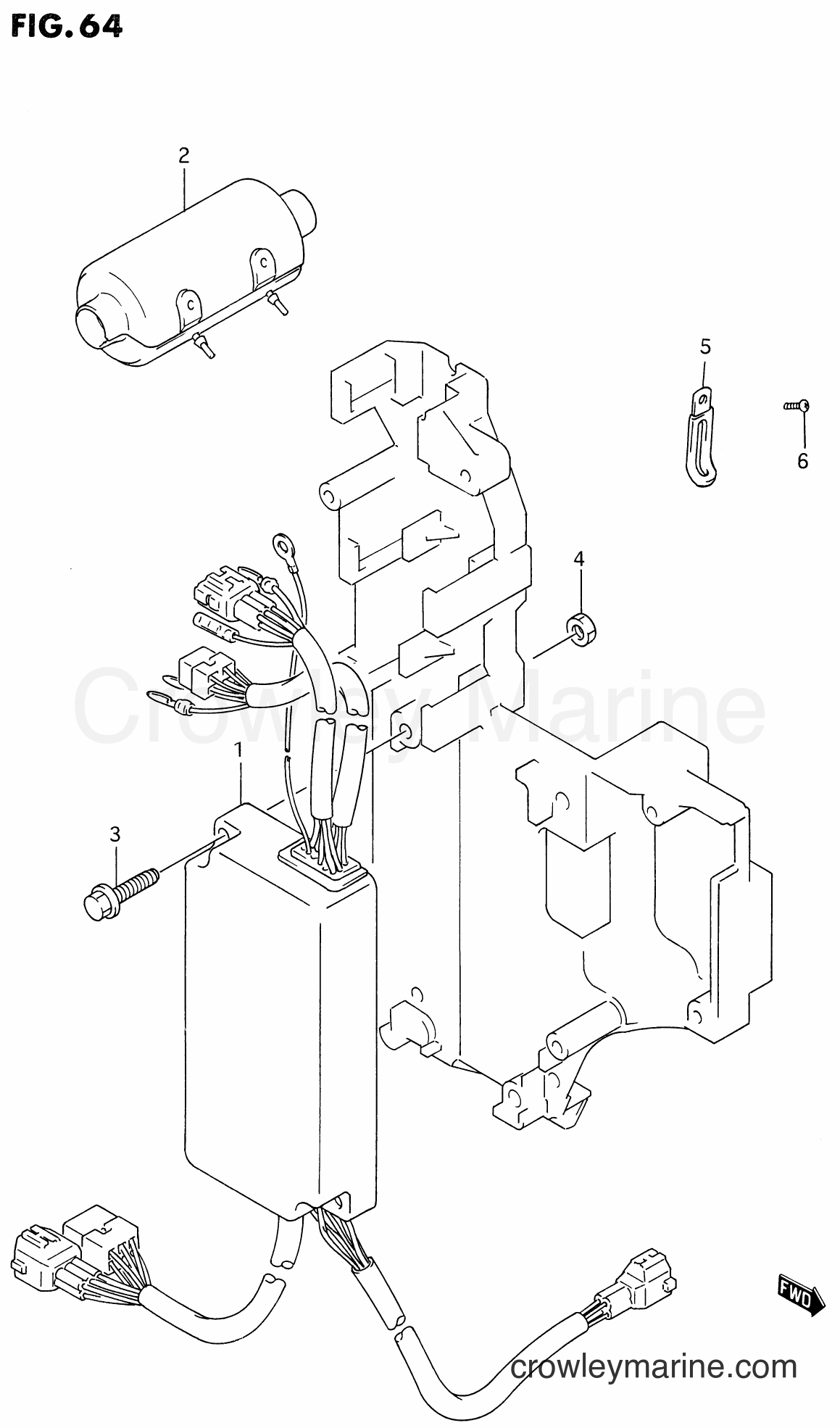 Suzuki Marine DT225 - IGNITION CONTROL (MODEL:91~00)(*)