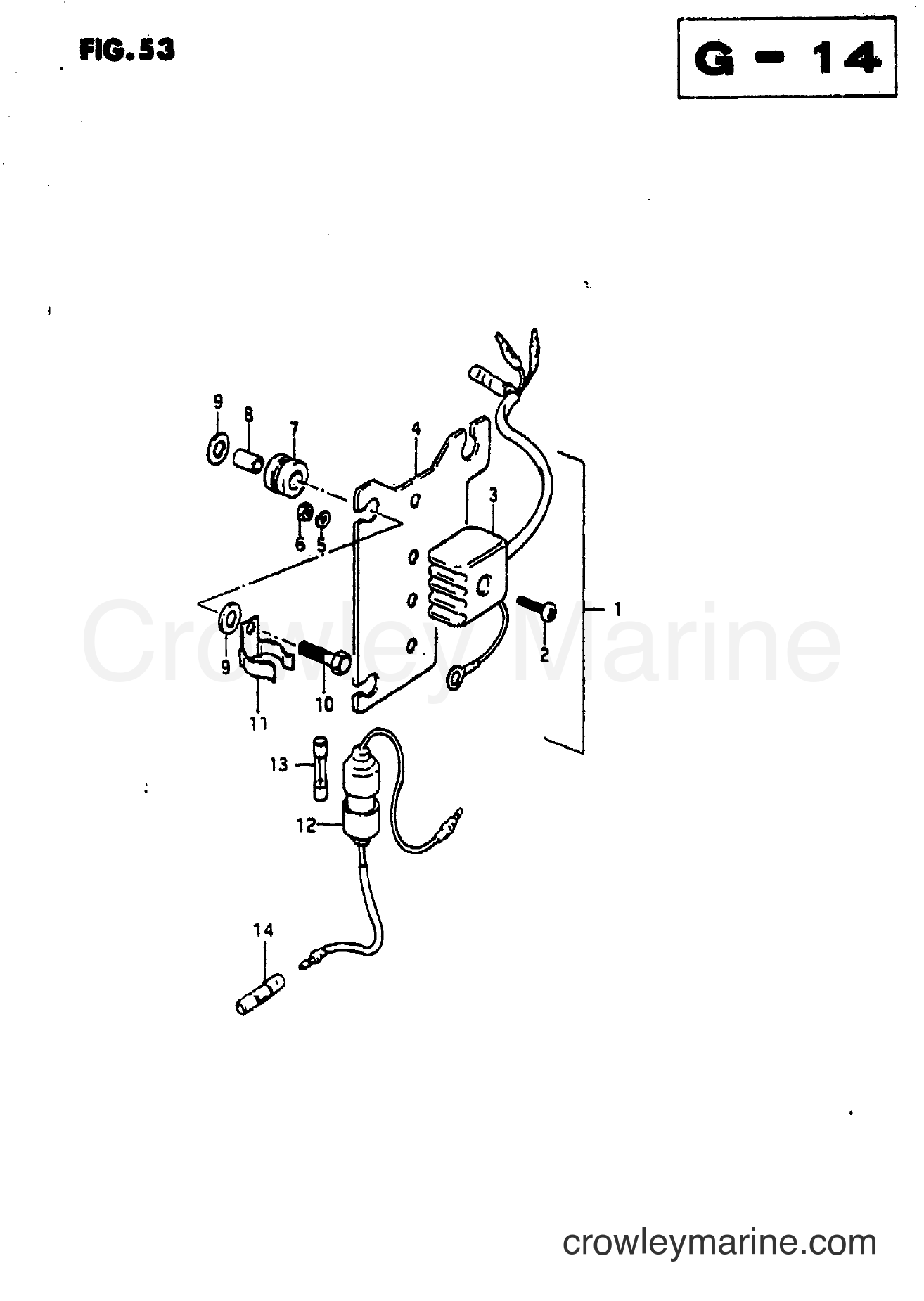 Suzuki Marine DT65 - ELECTRICAL (DT50M)