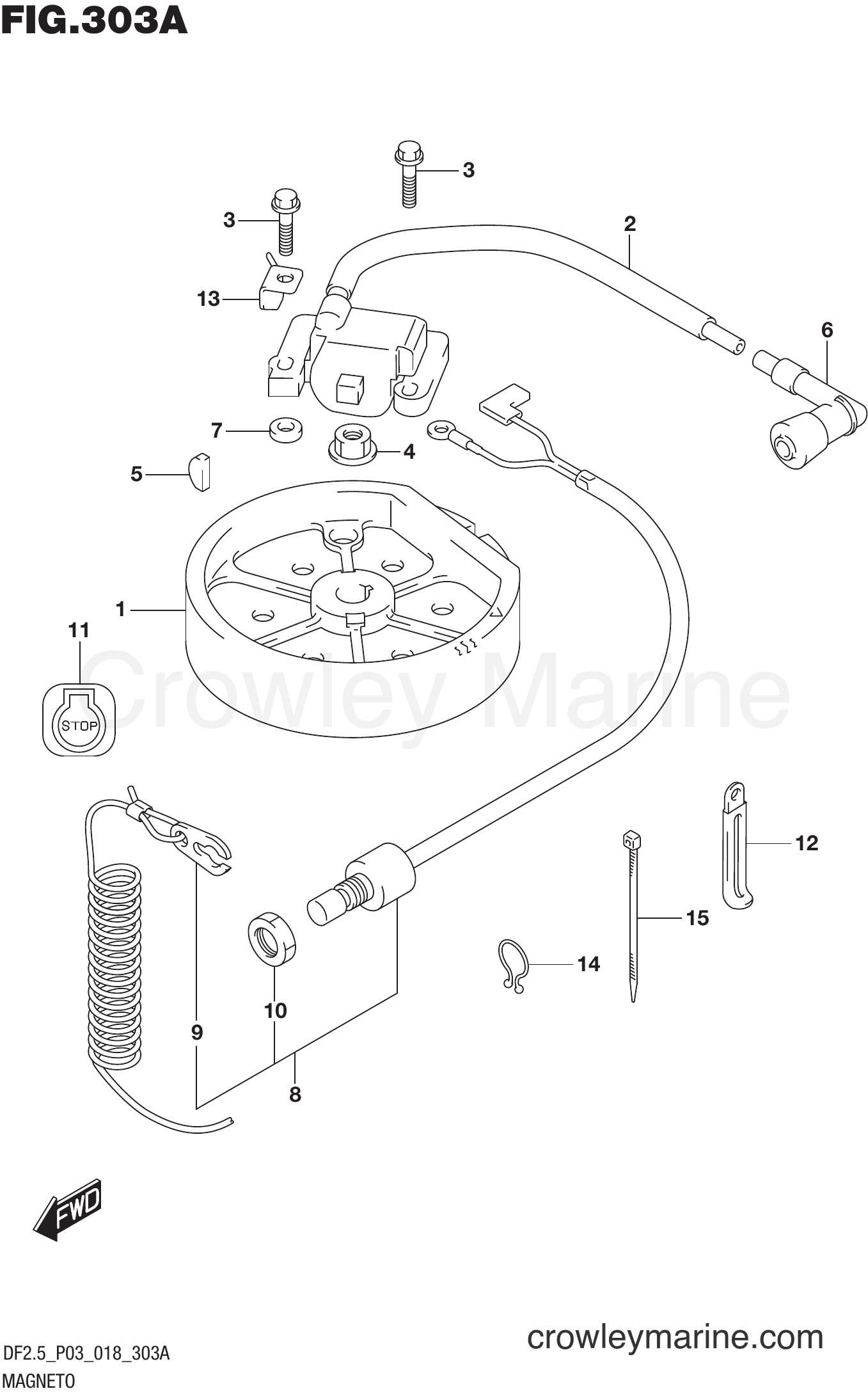 Suzuki Marine DF2.5 00252F-810001~ - MAGNETO