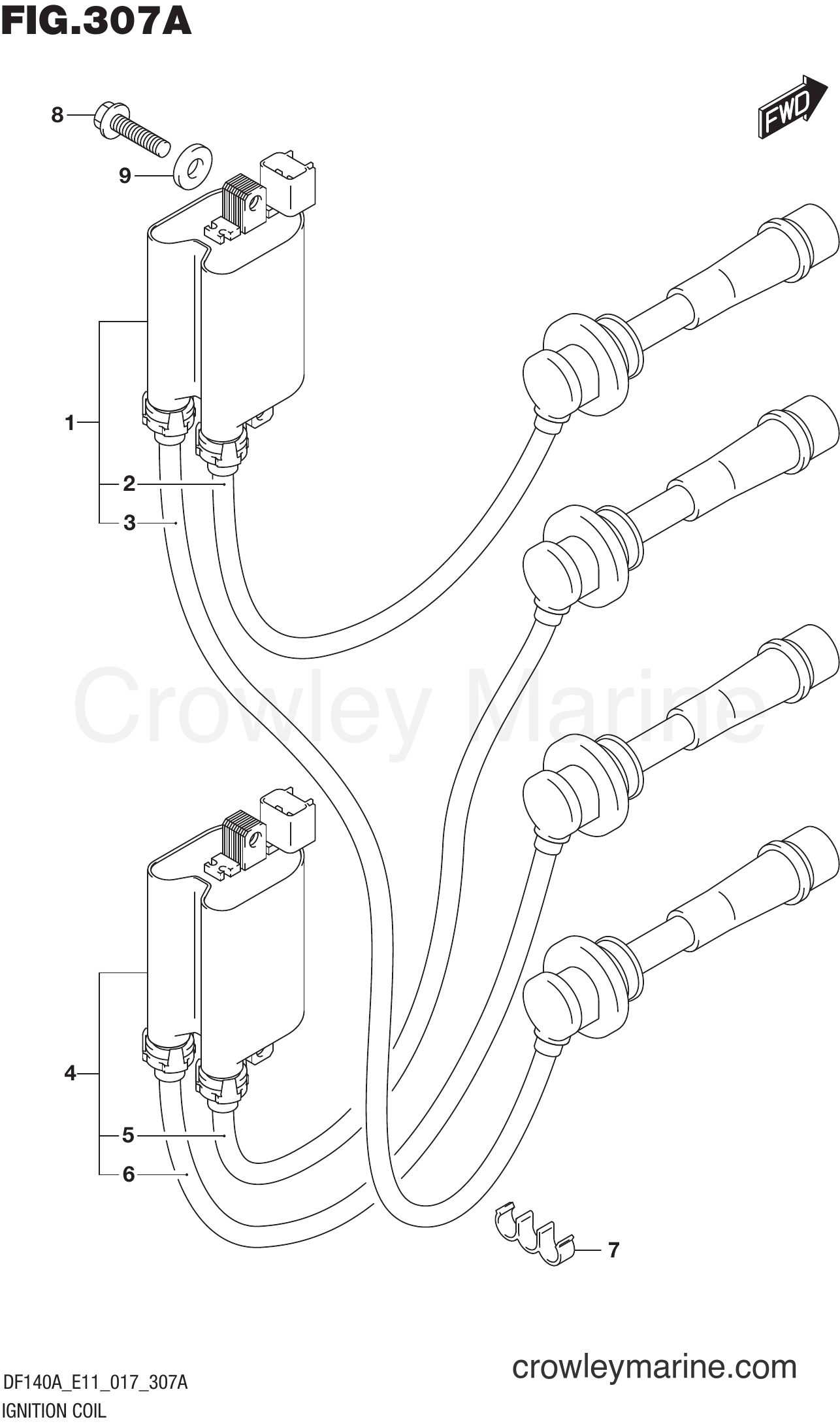 Suzuki Marine DF140AZ 710001~ - IGNITION COIL