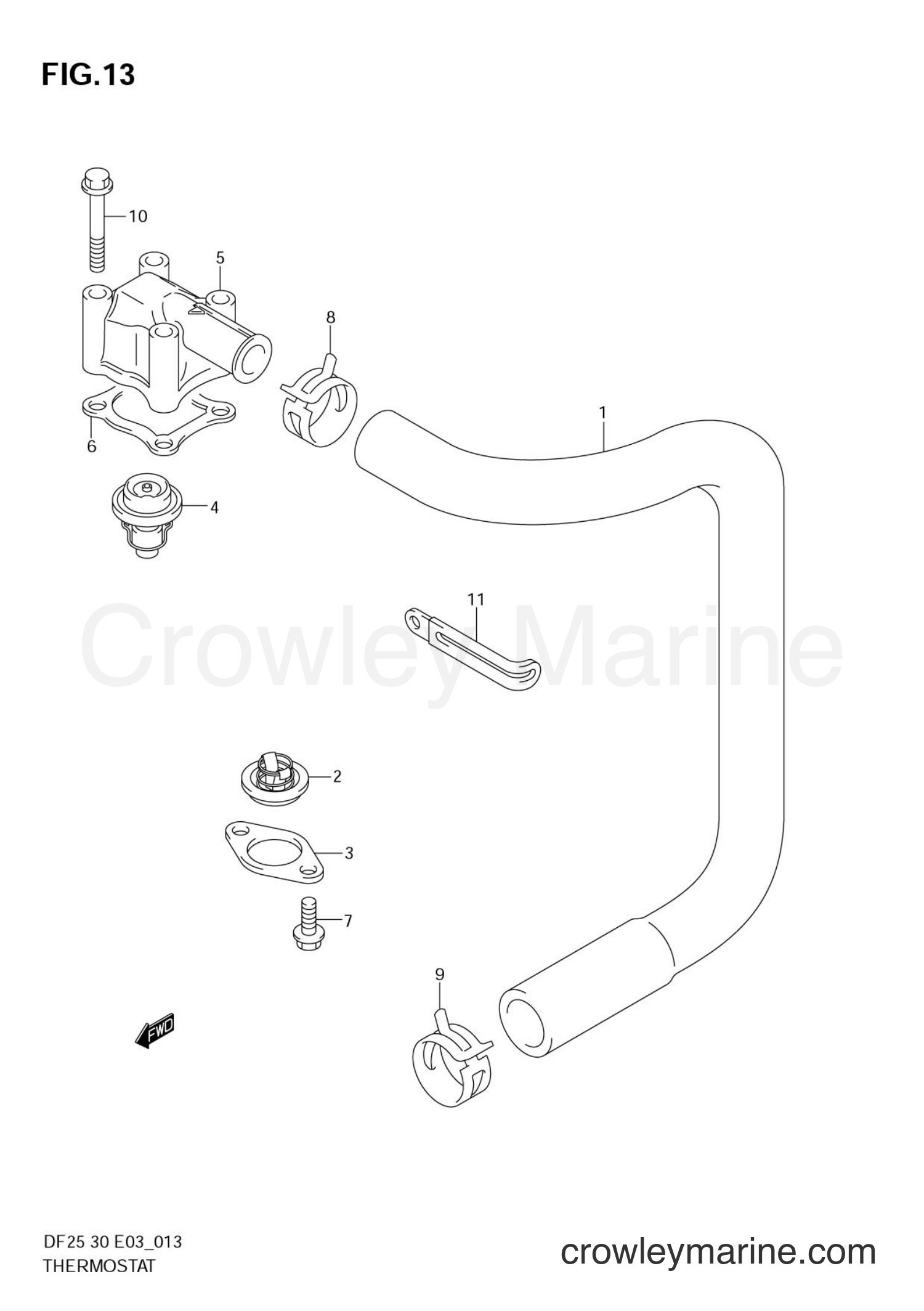 Suzuki Marine DF25 - THERMOSTAT
