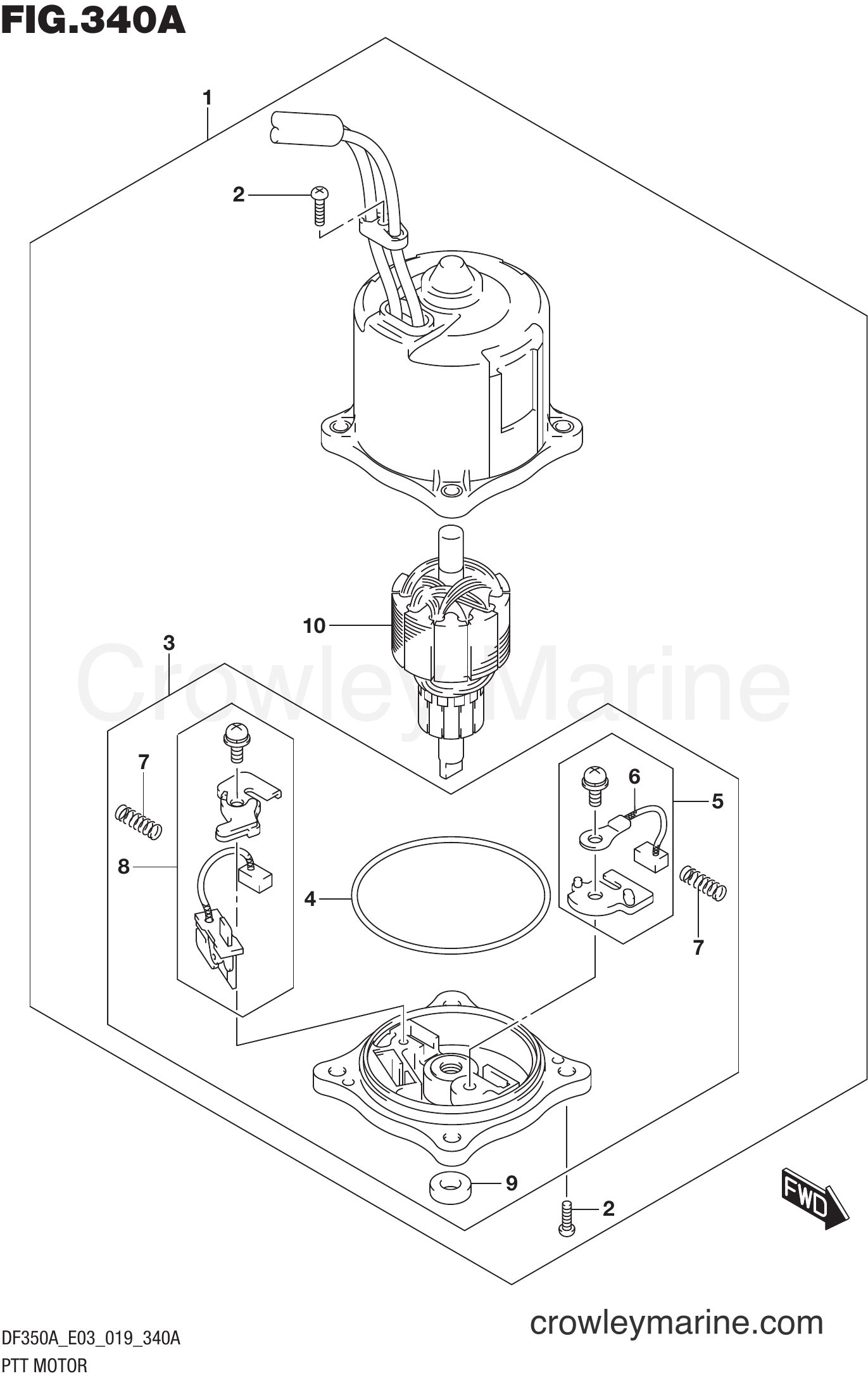 Suzuki Marine DF350A 910001~ - PTT MOTOR