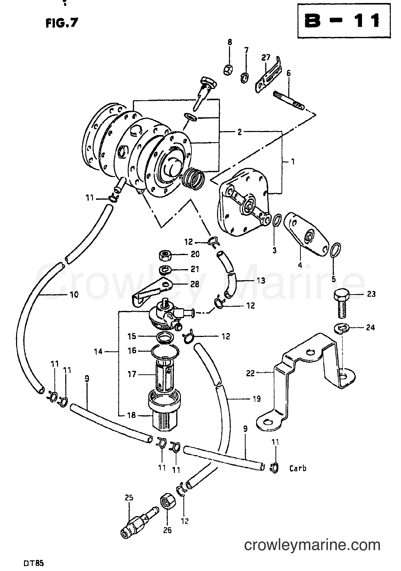 Suzuki Marine DT85 - FUEL PUMP