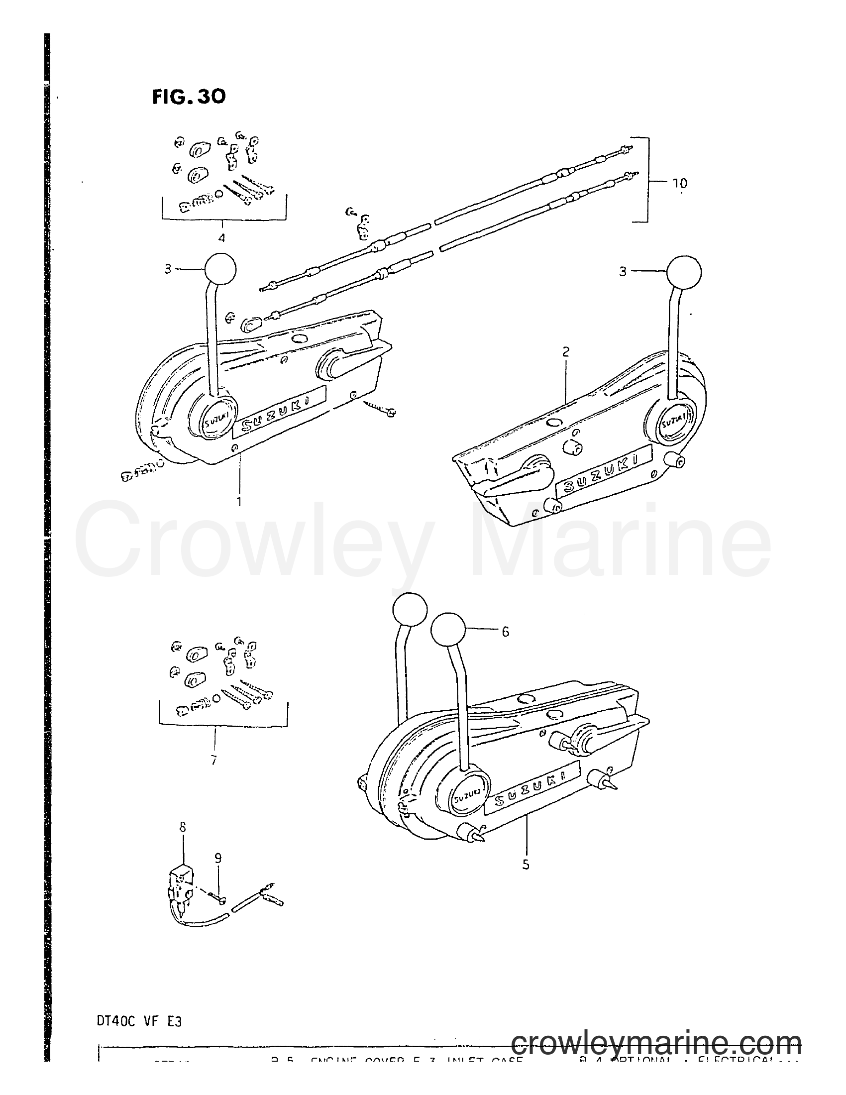 Suzuki Marine DT40 - OPTIONAL : REMOTE CONTROL