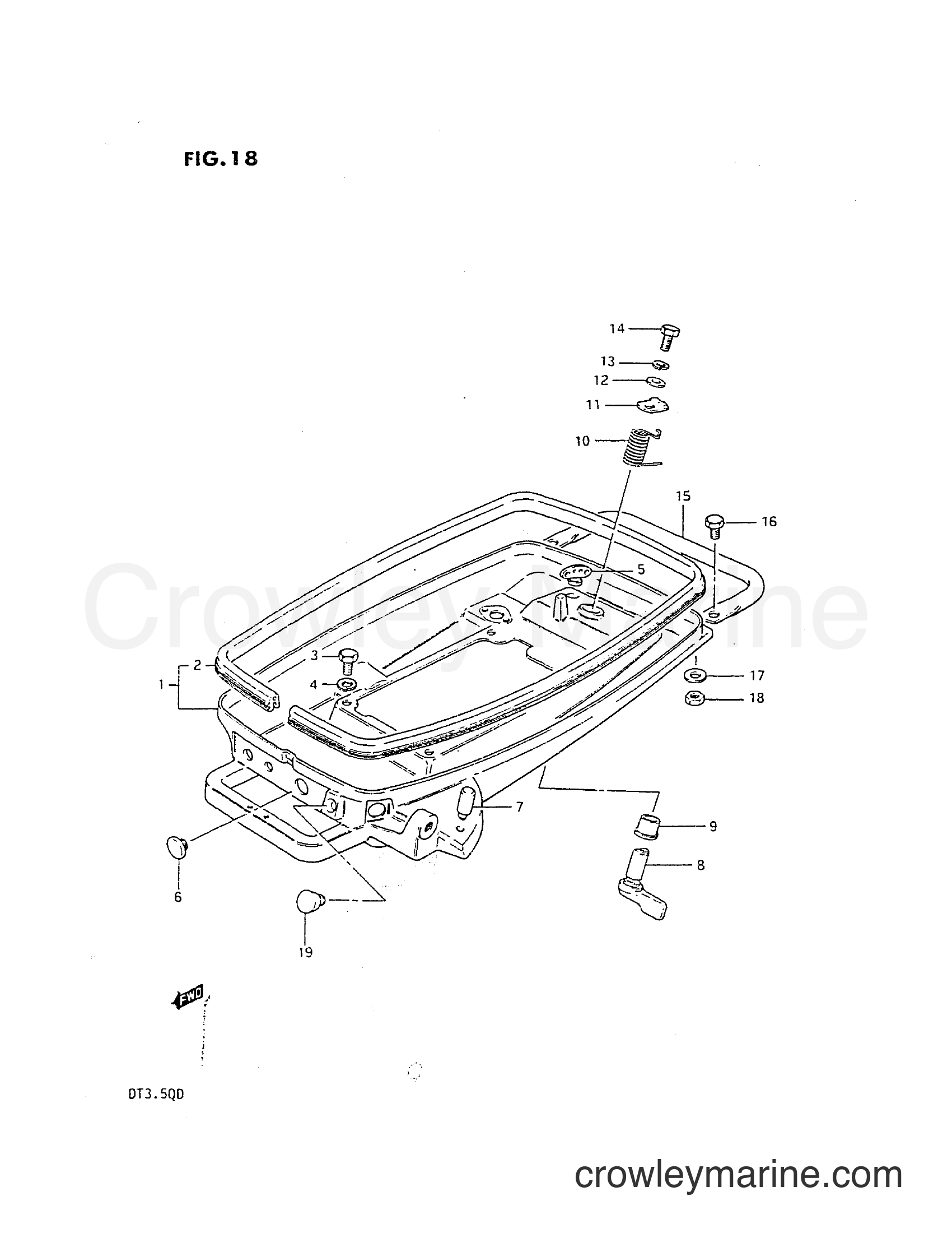 Suzuki Marine DT3.5 - LOWER COVER