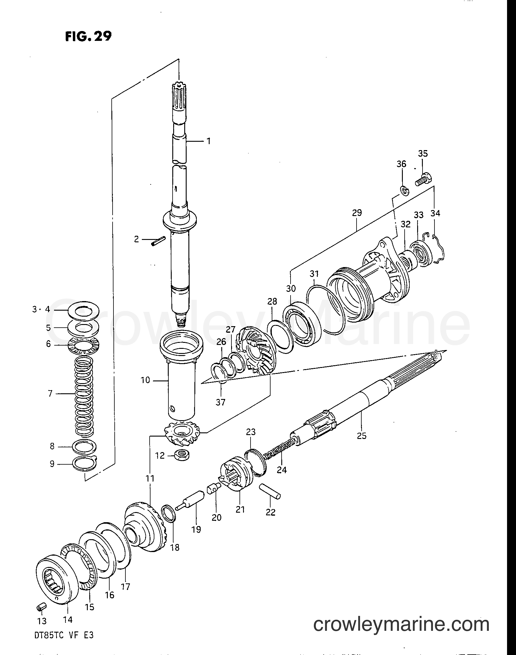 Suzuki Marine DT85 - TRANSMISSION