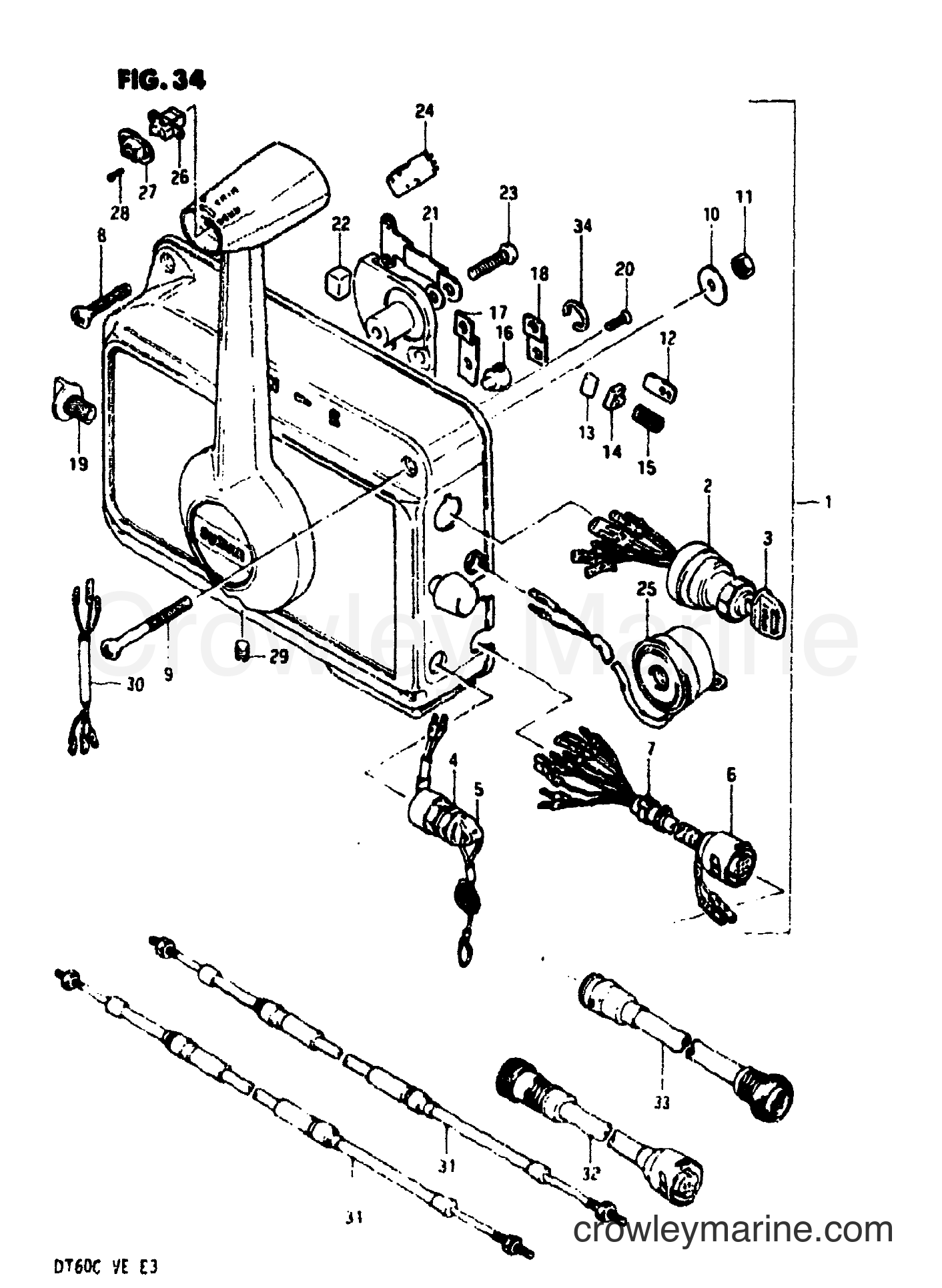 Suzuki Marine DT60 - REMOTE CONTROL BOX