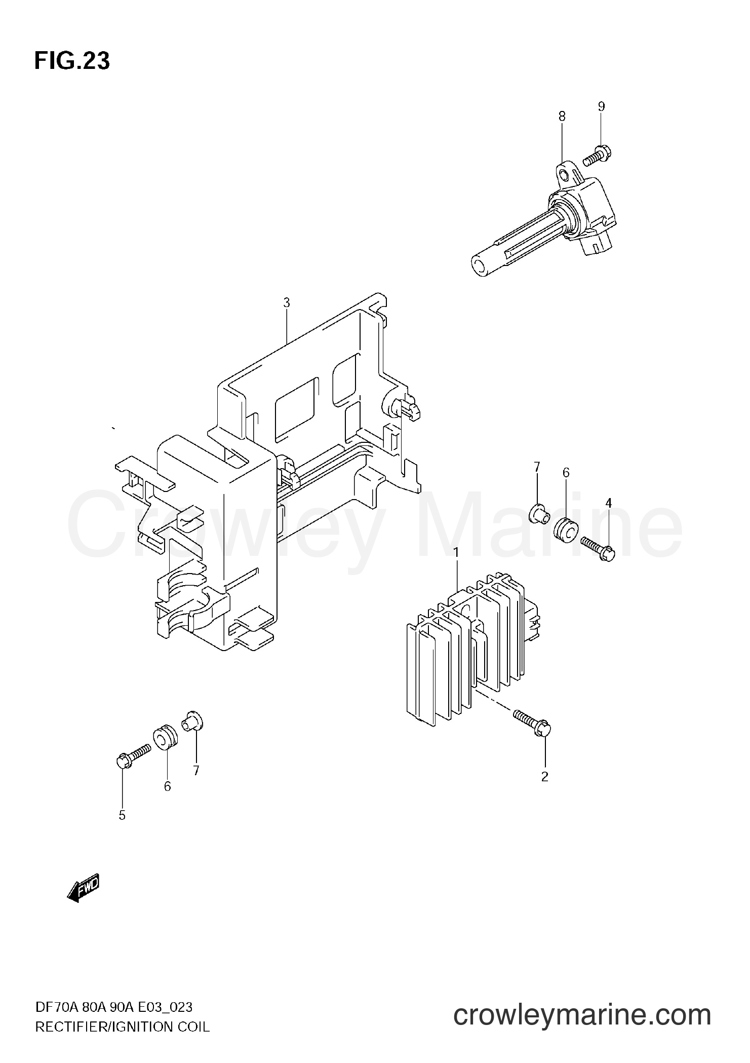 Suzuki Marine DF90A - RECTIFIER / IGNITION COIL