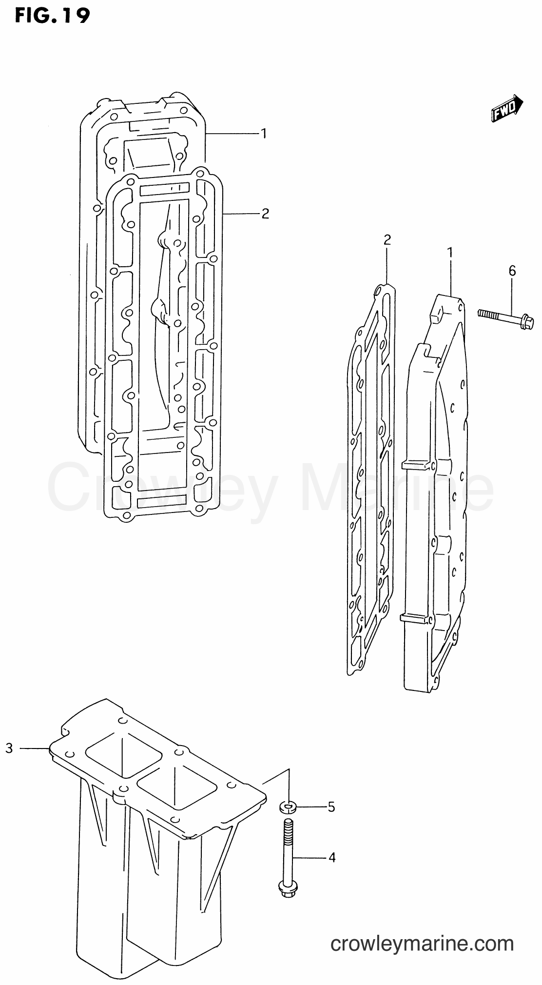 1988 Two-Stroke 150 - DT150G EXHAUST COVER (MODEL:95~00)(*) section