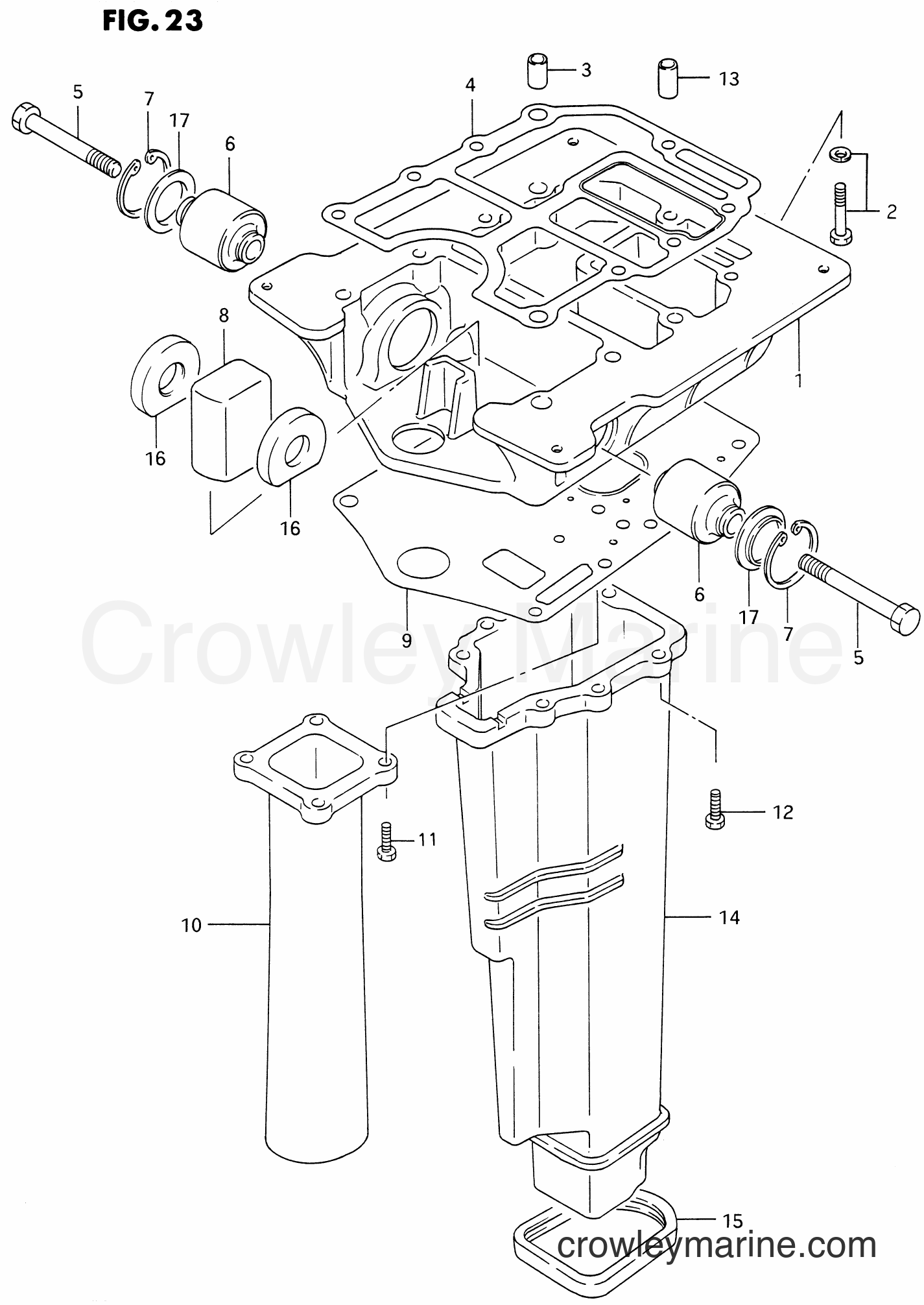 Suzuki Marine DT75 - ENGINE HOLDER