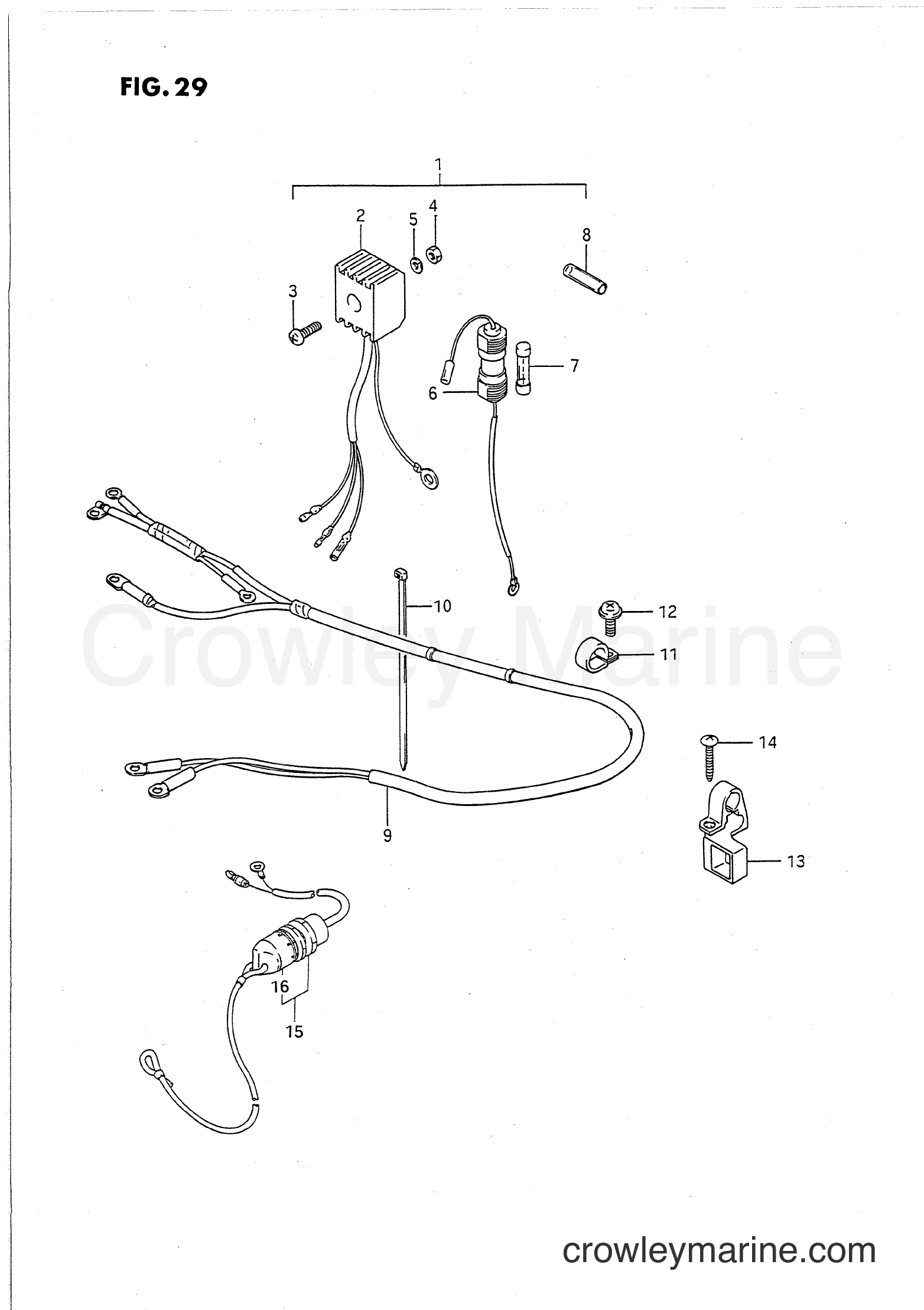 Suzuki Marine PU40 - OPT : ELECTRICAL (1)