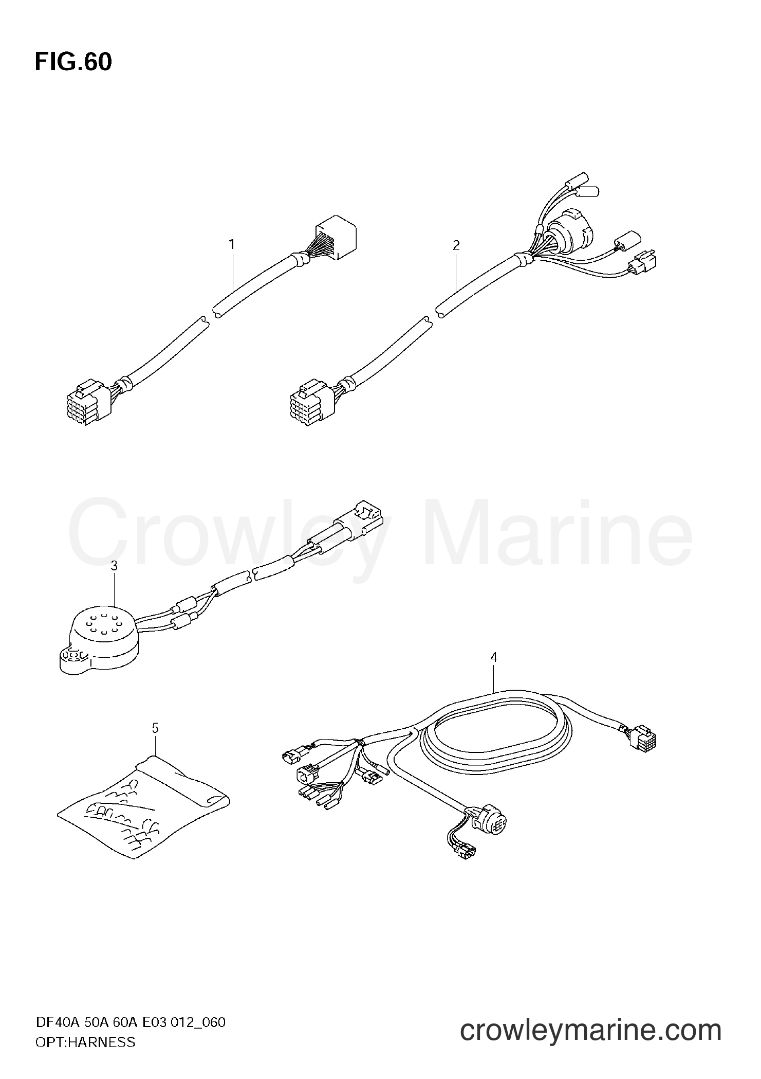 Suzuki Marine DF60A 210001~ - OPT:HARNESS