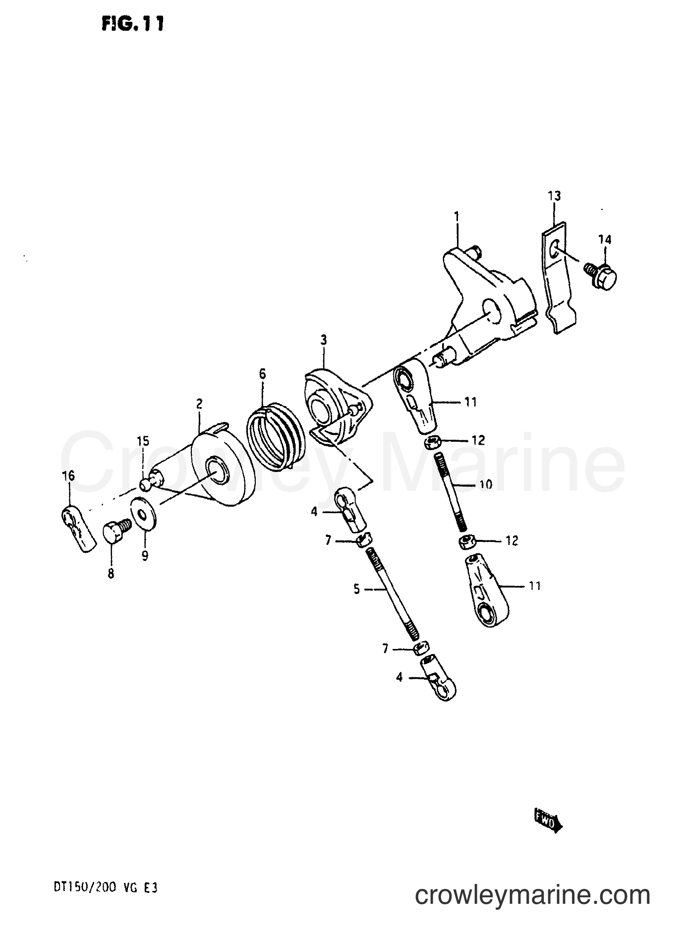 Suzuki Marine DT150SS - THROTTLE LINK