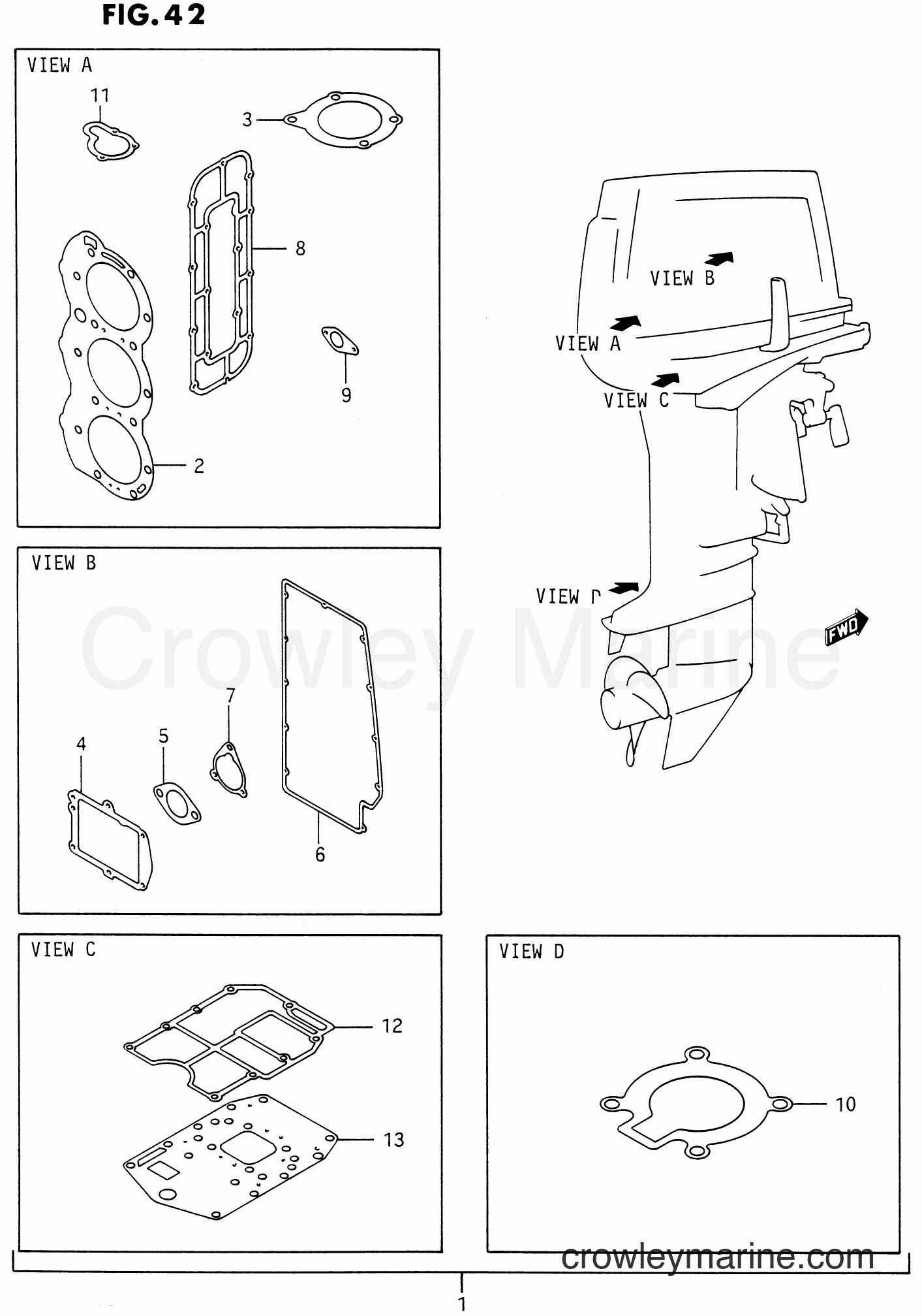 Suzuki Marine DT75 - GASKET SET