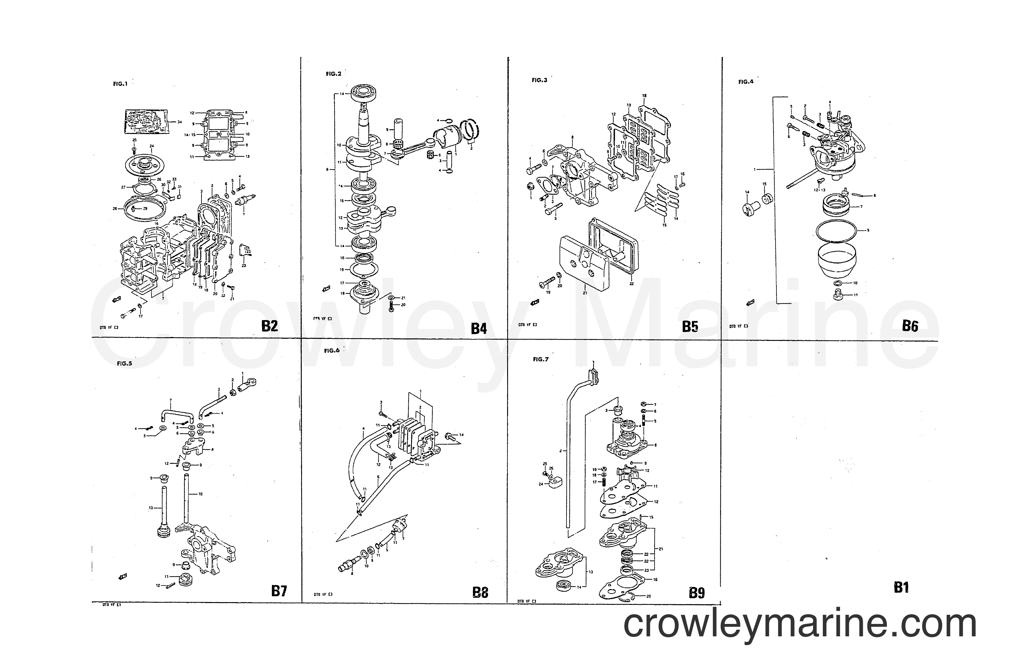 Suzuki Marine DT8 - VISUAL INDEX