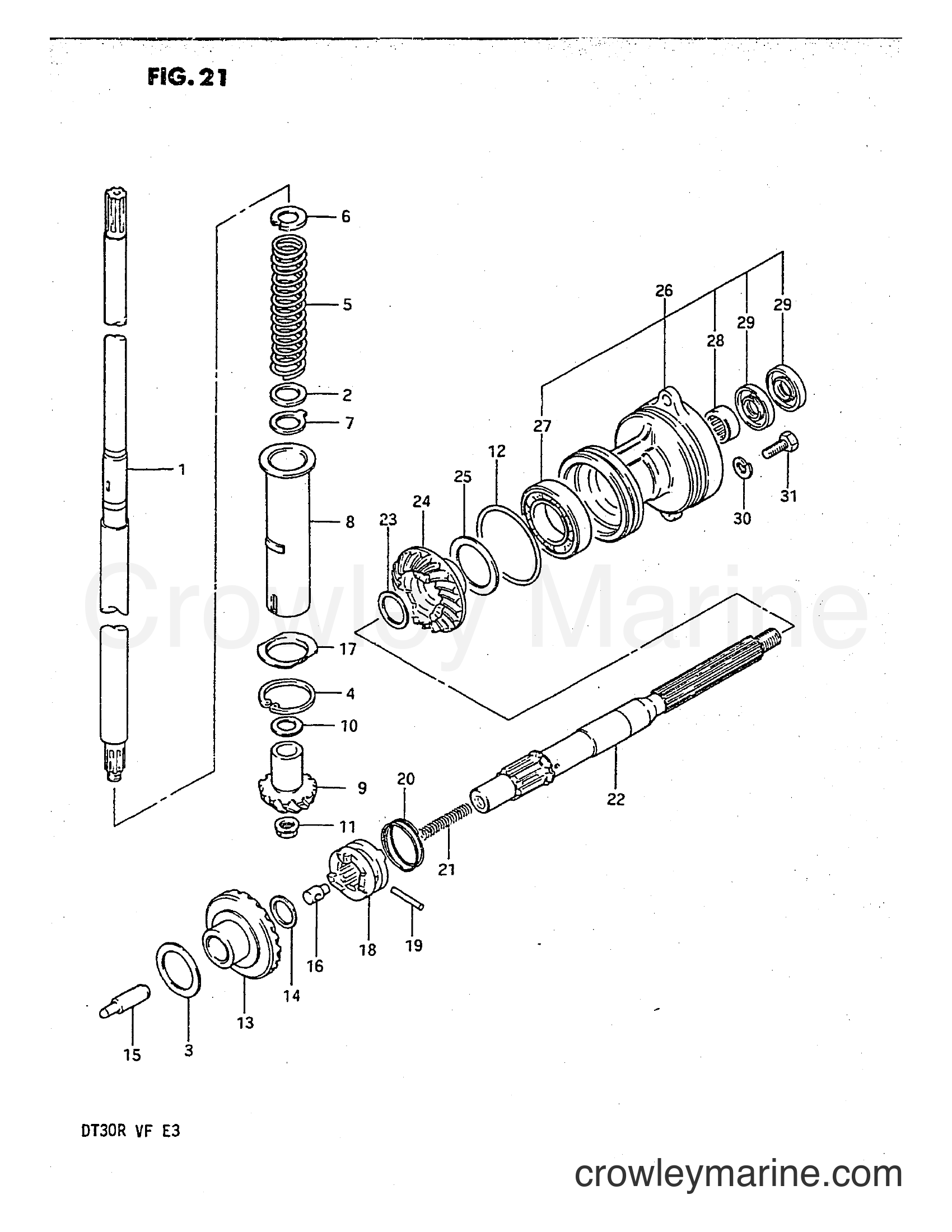Suzuki Marine DT30 - TRANSMISSION
