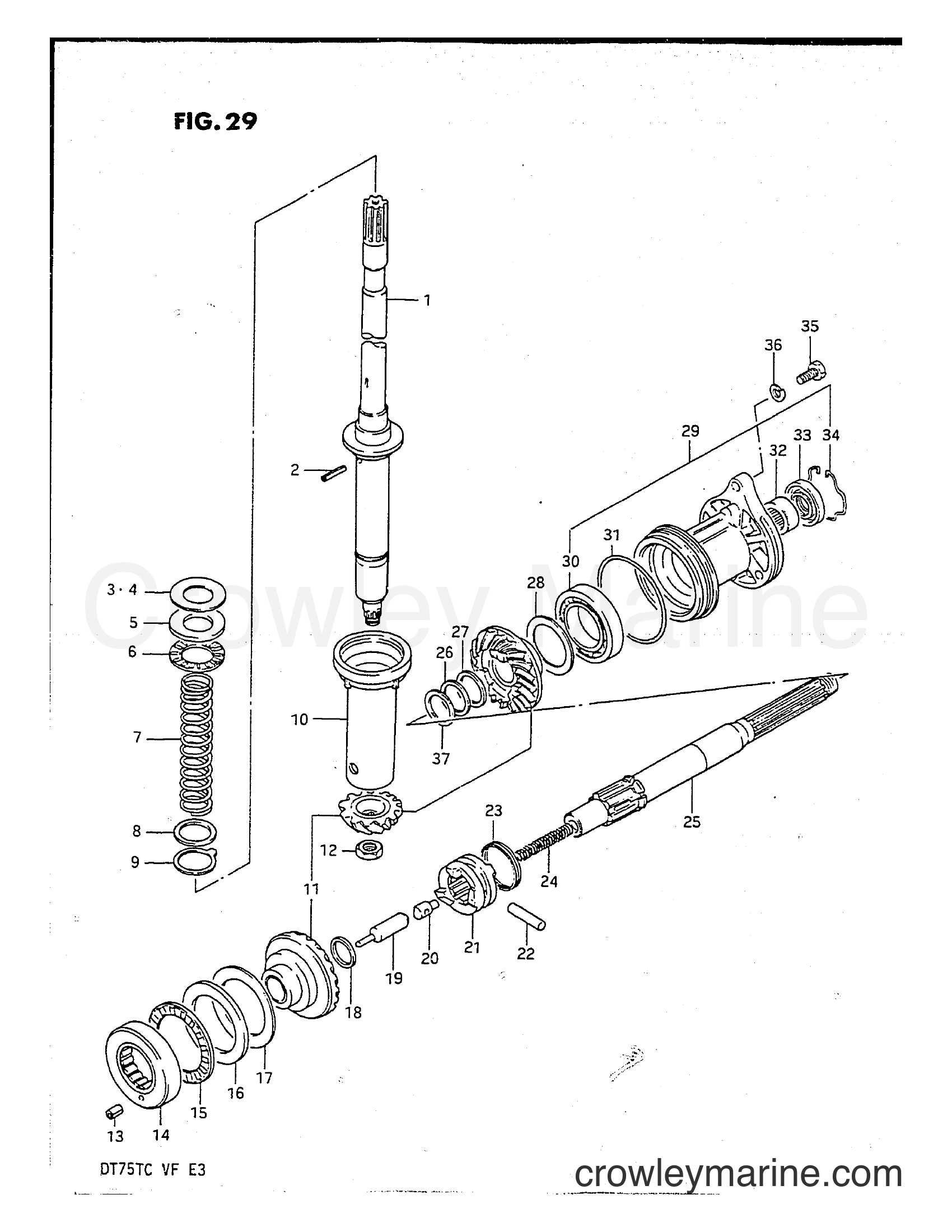 Suzuki Marine DT75 - TRANSMISSION