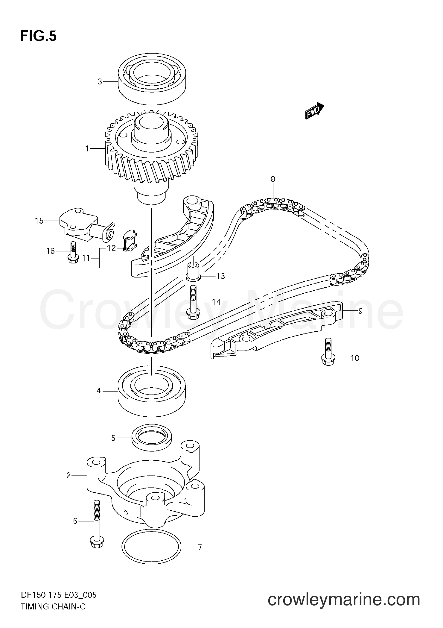 Suzuki Marine DF175T - TIMING CHAIN