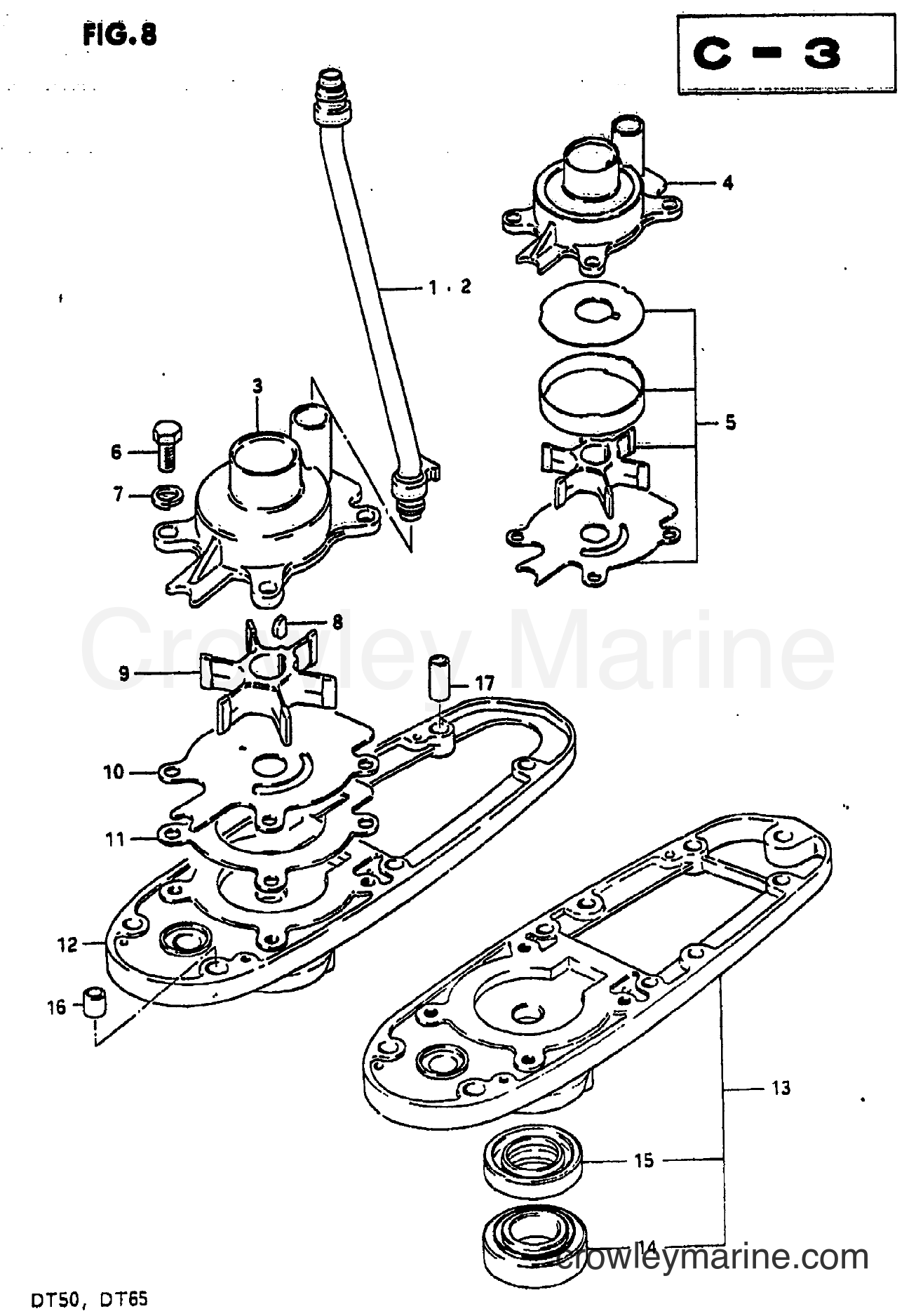 Suzuki Marine DT65 - WATER PUMP