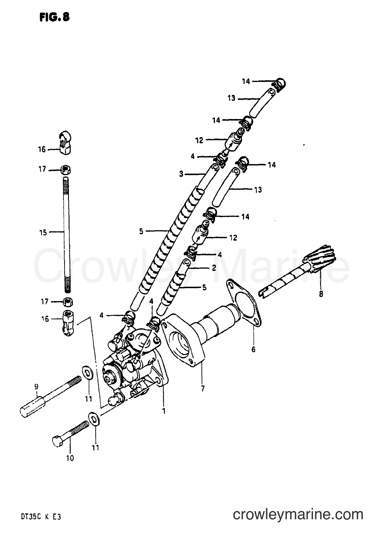Suzuki Marine DT35 - OIL PUMP