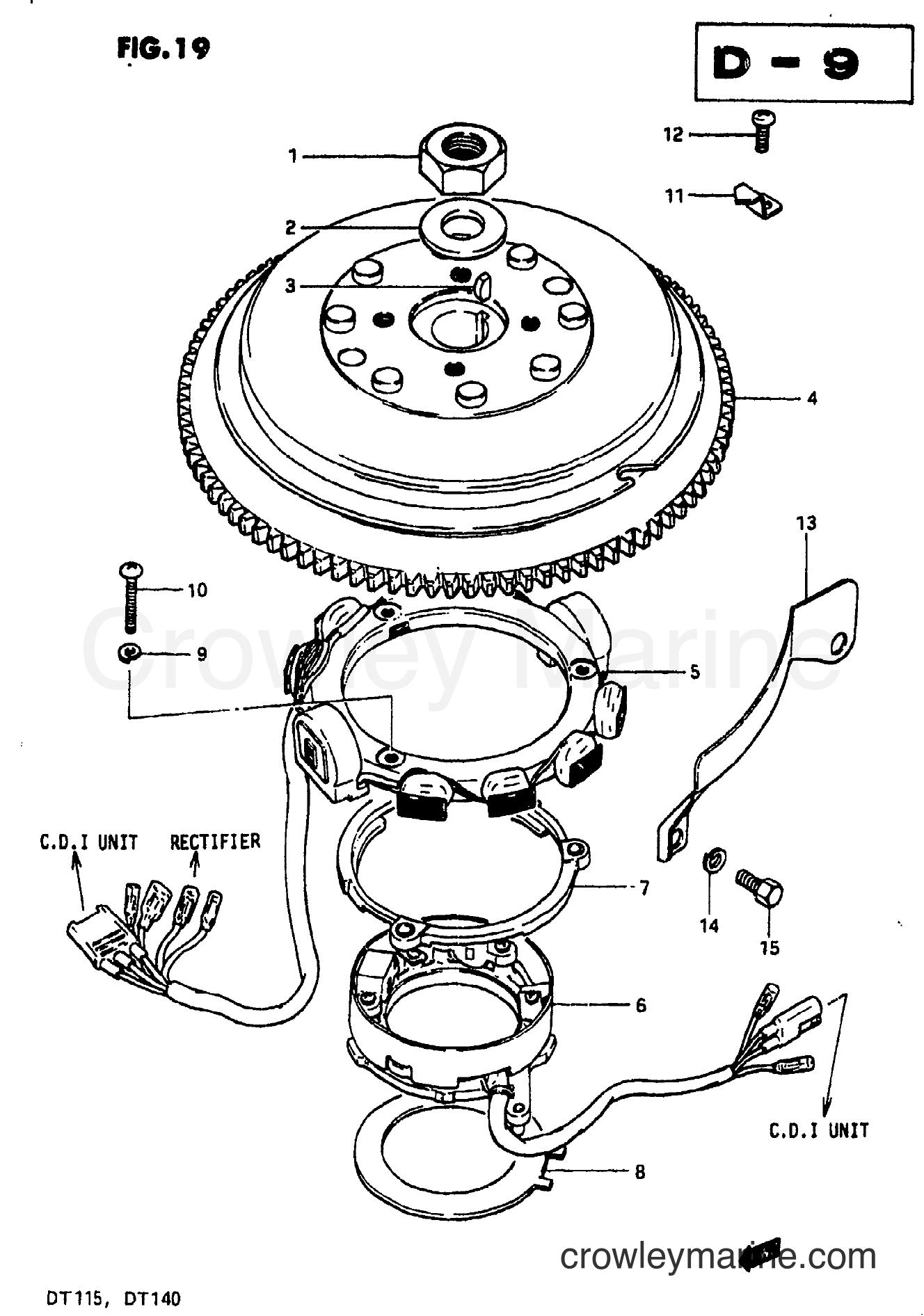 Suzuki Marine DT140 - MAGNETO (MODEL VZ)