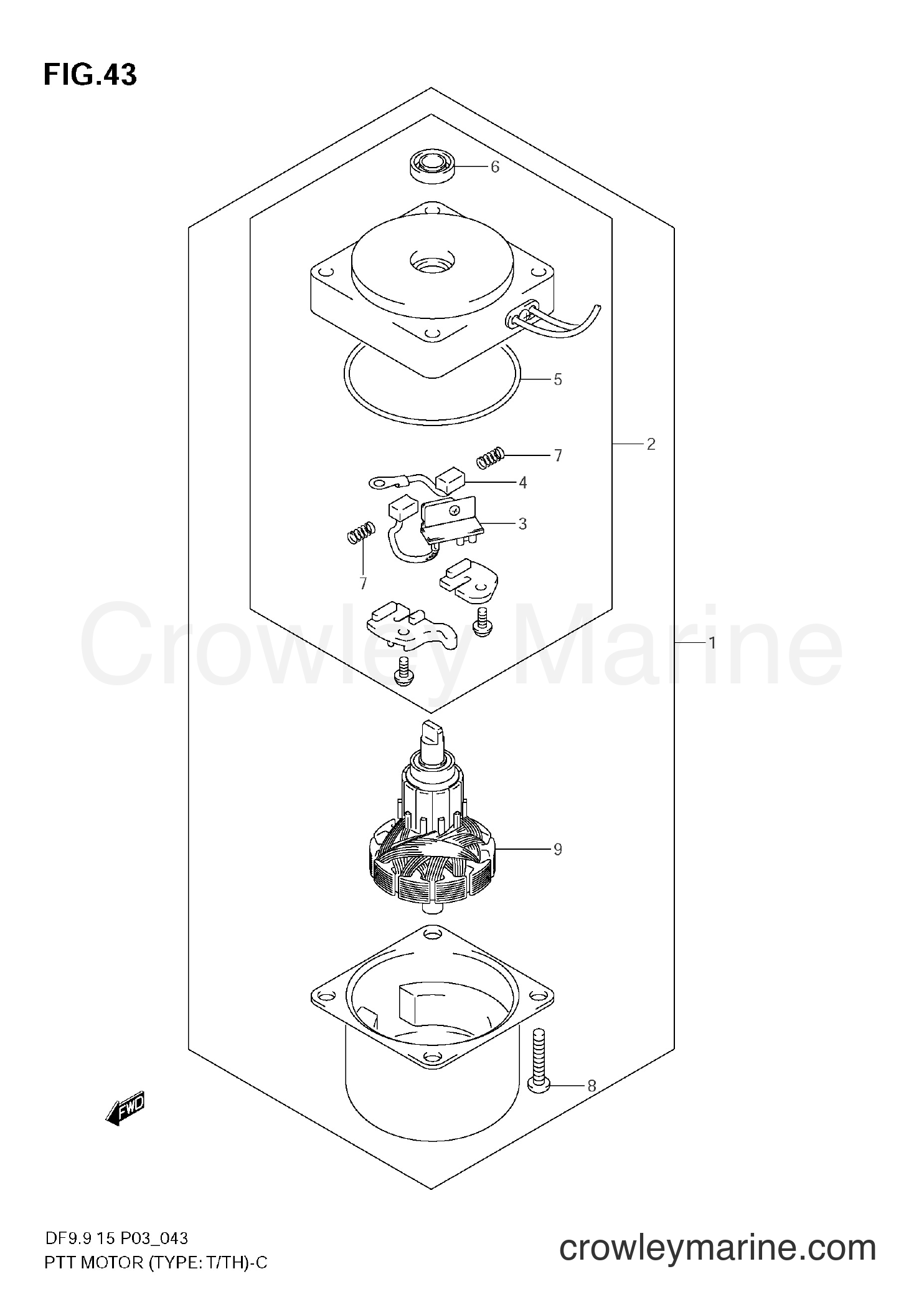 Suzuki Marine DF15 - PTT MOTOR (TYPE:T/TH)