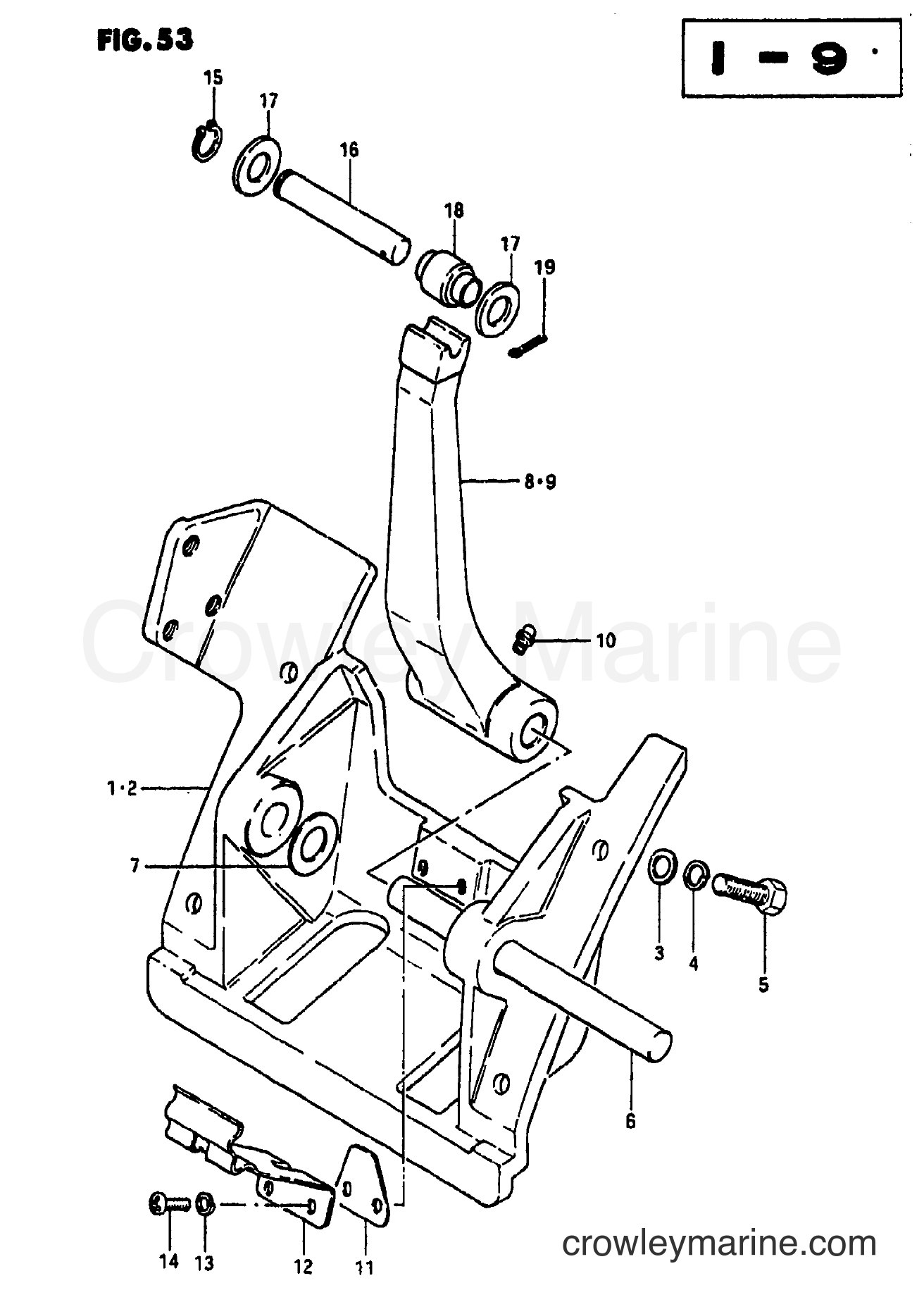 Suzuki Marine DT50M - CYLINDER SUPPORT