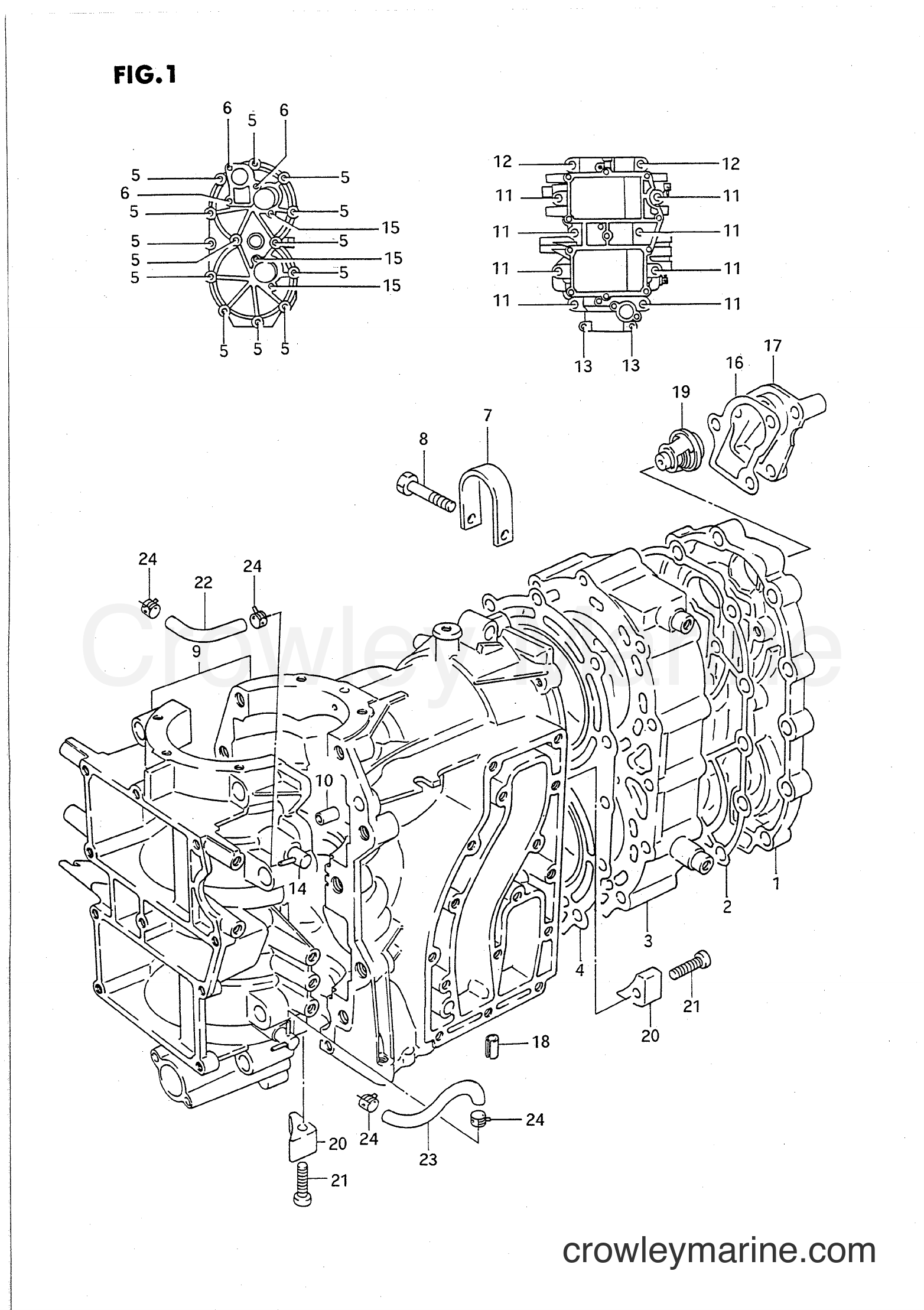 Suzuki Marine PU40 - CYLINDER