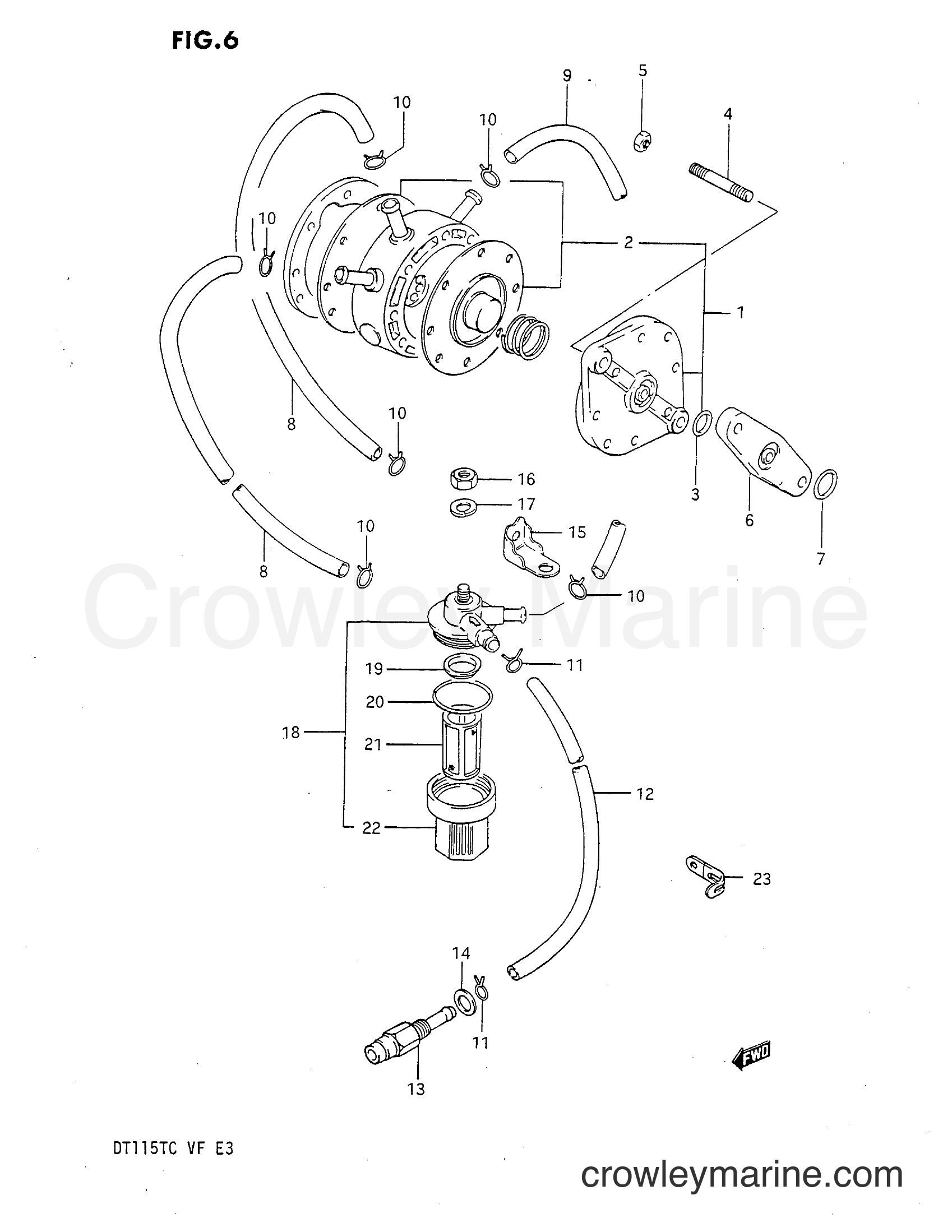 Suzuki Marine DT115 - FUEL PUMP