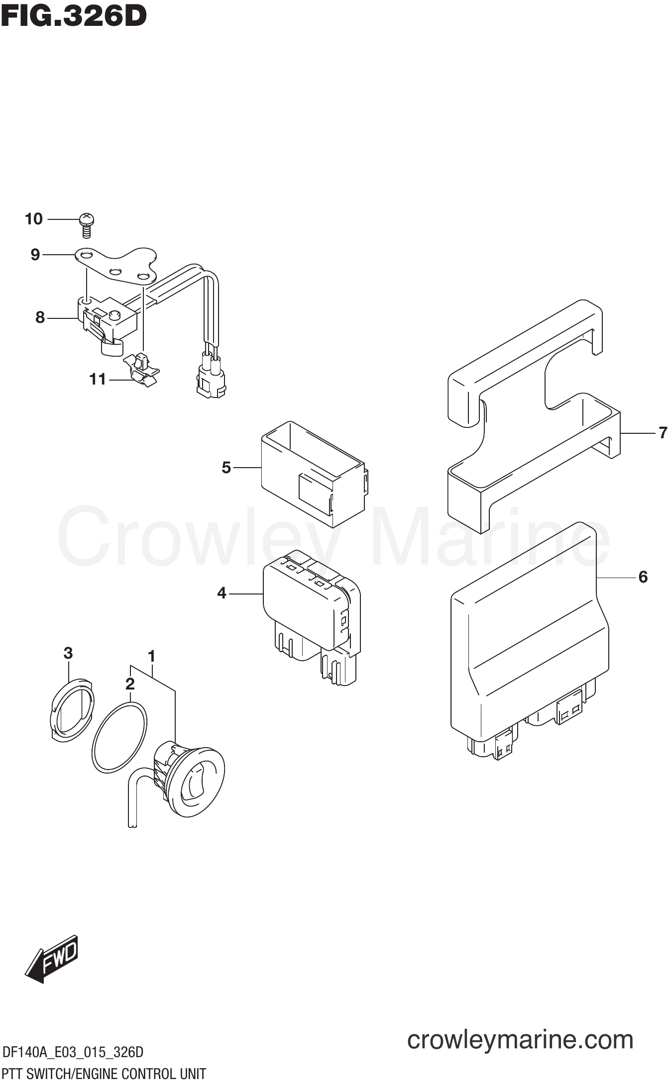 Suzuki Marine DF115A 510001~ - PTT SWITCH/ENGINE CONTROL UNIT (DF140AT E03)