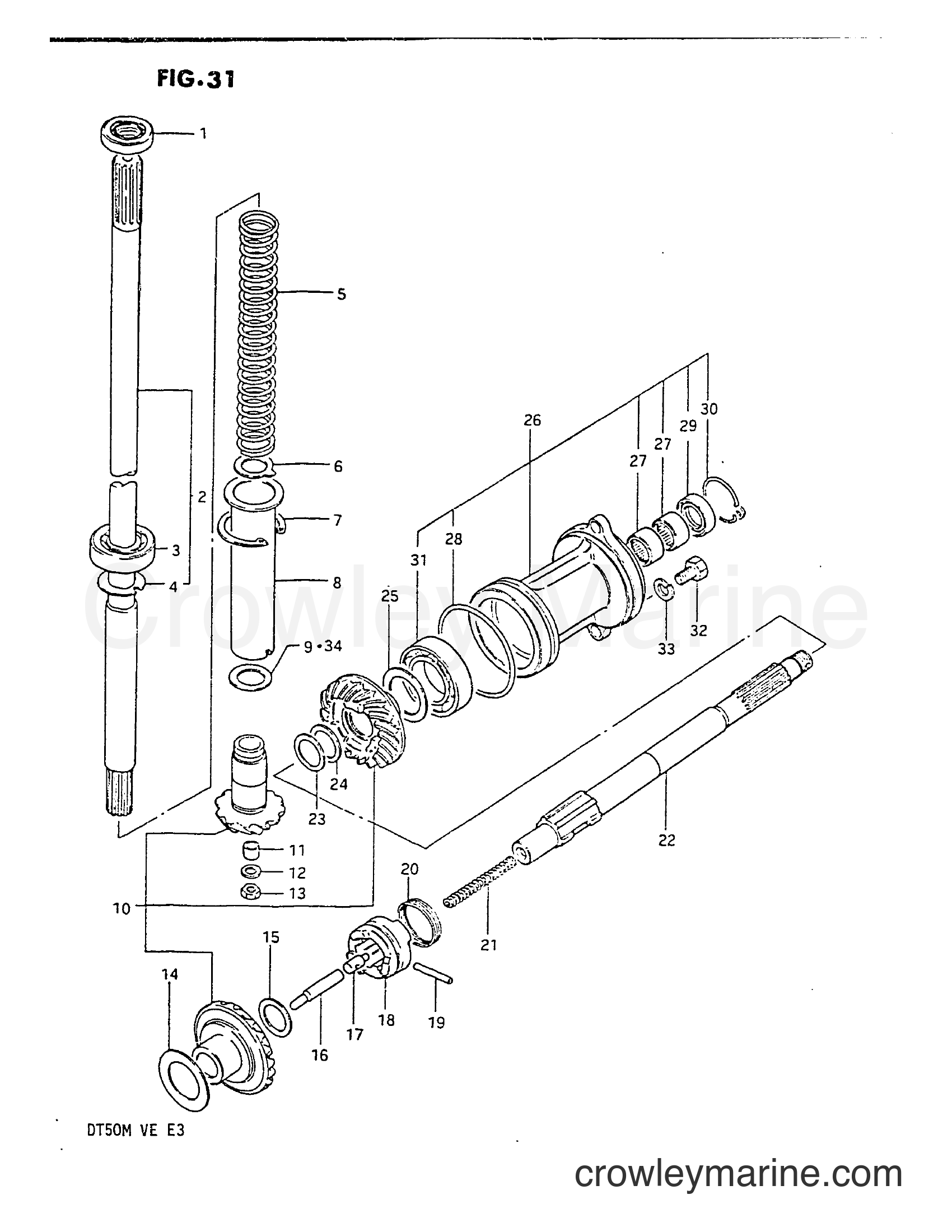 Suzuki Marine DT50M - TRANSMISSION