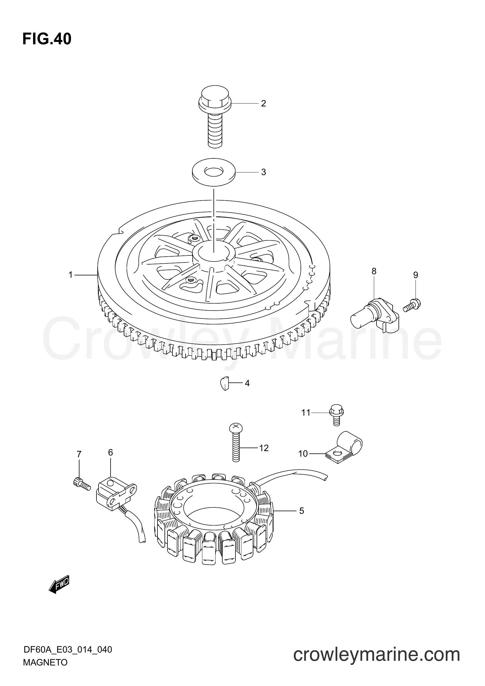 Suzuki Marine DF40A 410001~ - MAGNETO