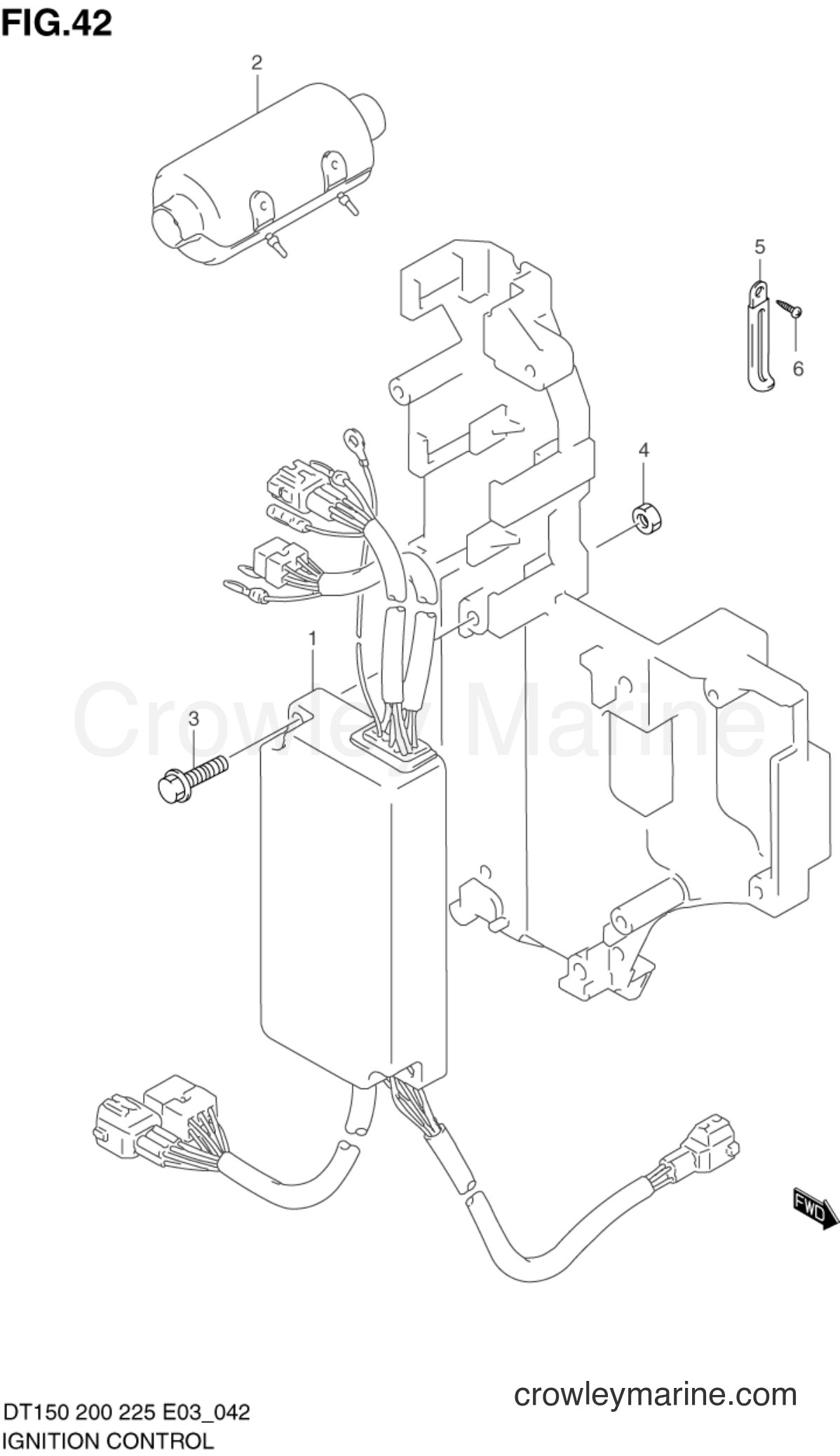 Suzuki Marine DT225G - IGNITION CONTROL (DT225/225G)