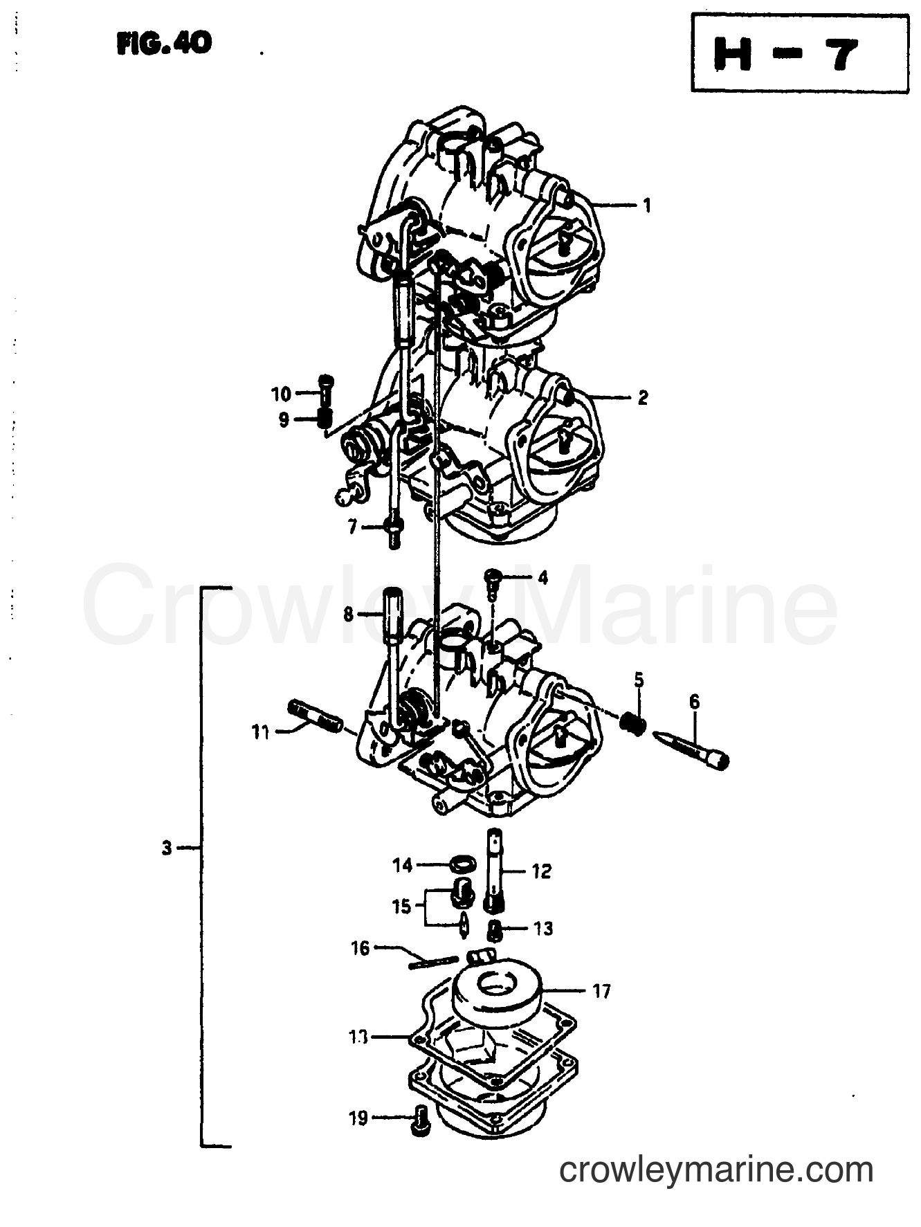 Suzuki Marine DT65 - CARBURETOR