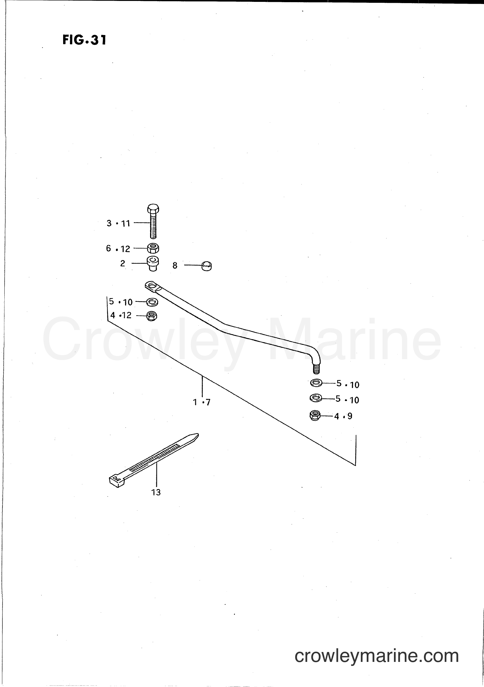 Suzuki Marine PU140 - OPT : TIE ROD