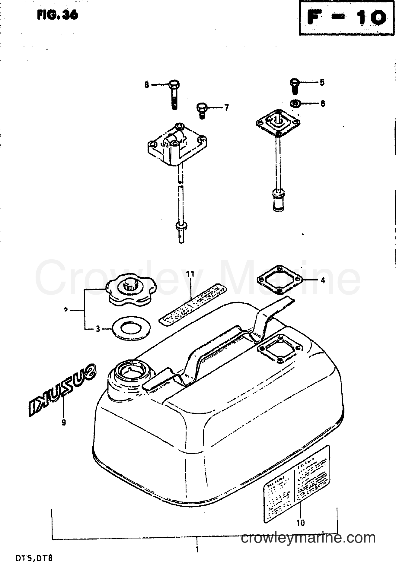 Suzuki Marine DT8 - FUEL TANK 1