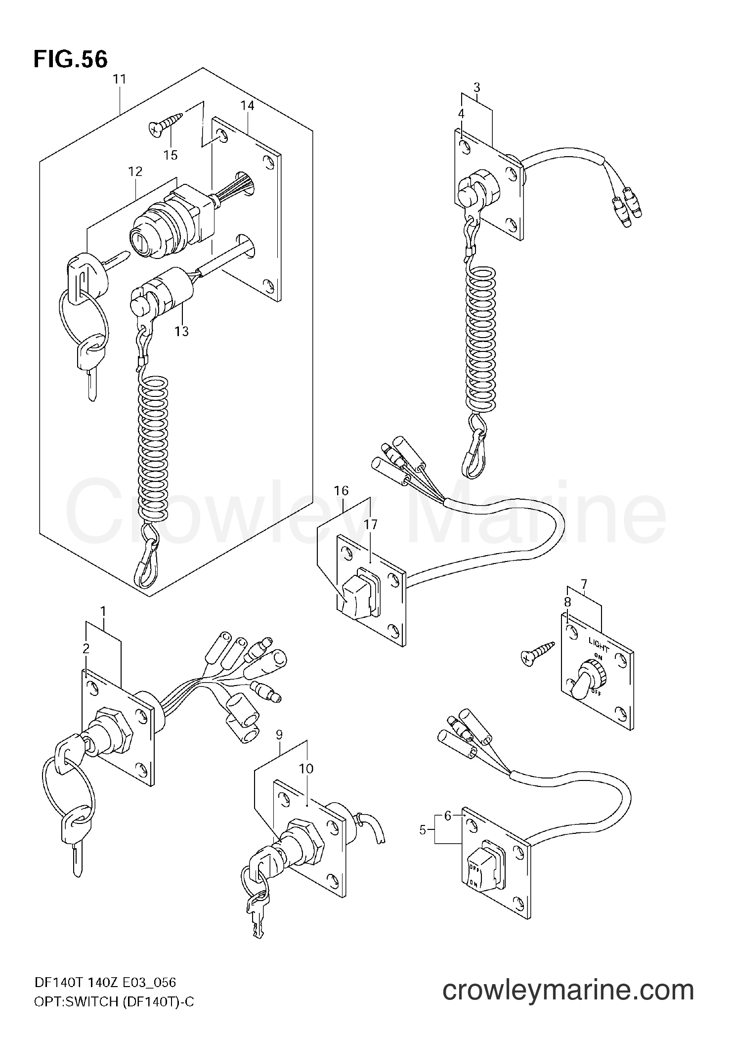 Suzuki Marine DF140T - OPT:SWITCH (DF140T)