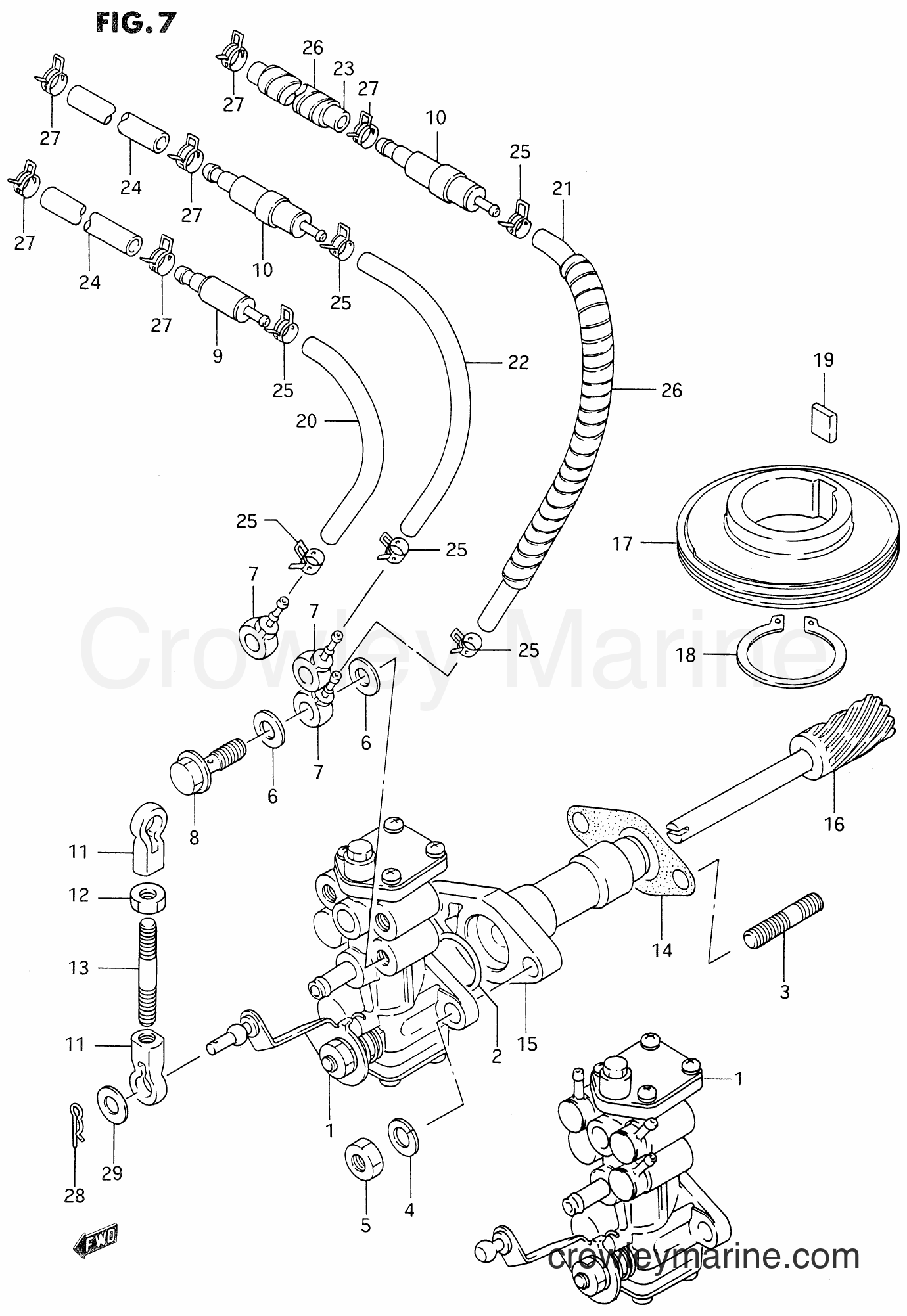 Suzuki Marine DT85 - OIL PUMP (~MODEL:94)