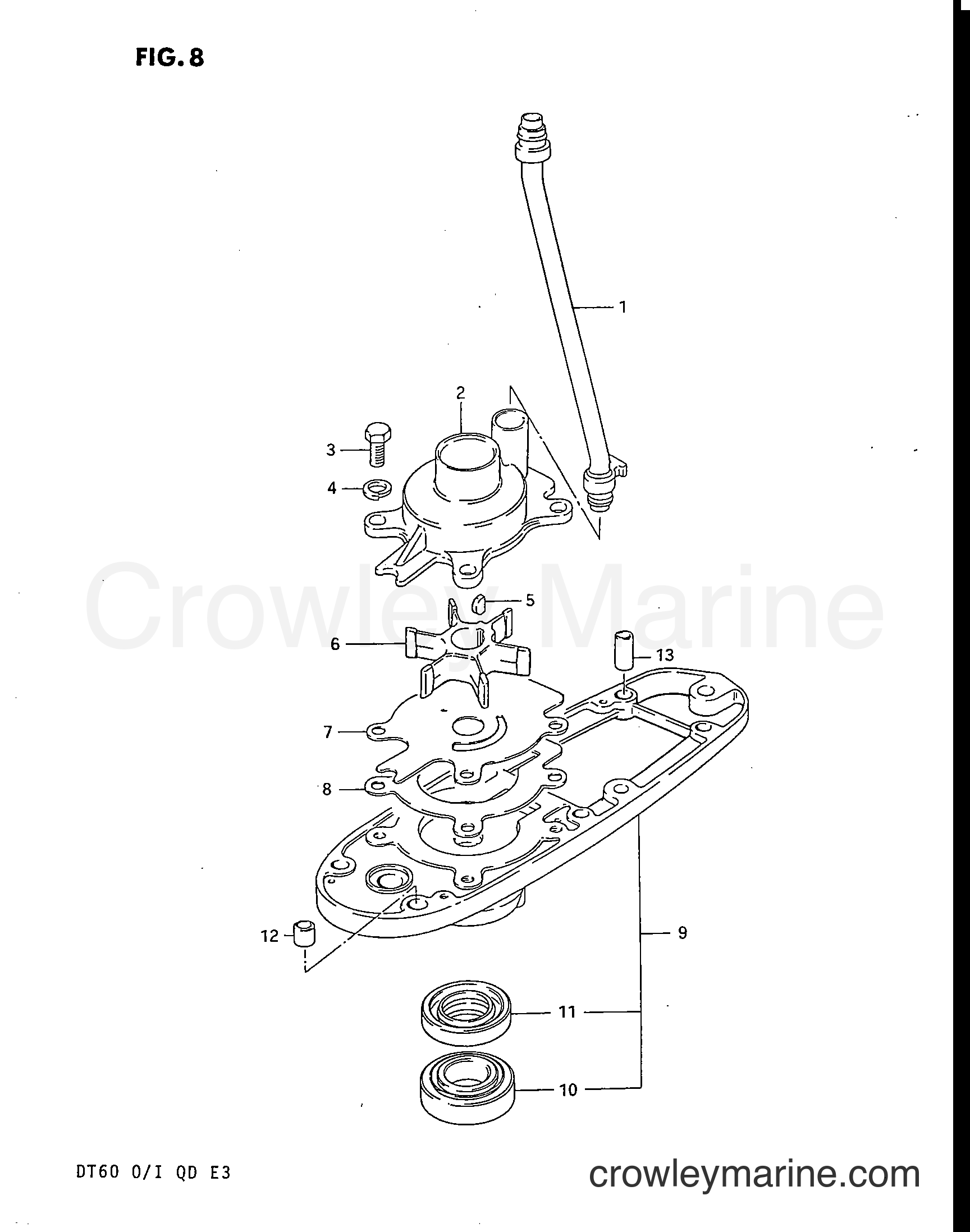 Suzuki Marine DT60 - WATER PUMP