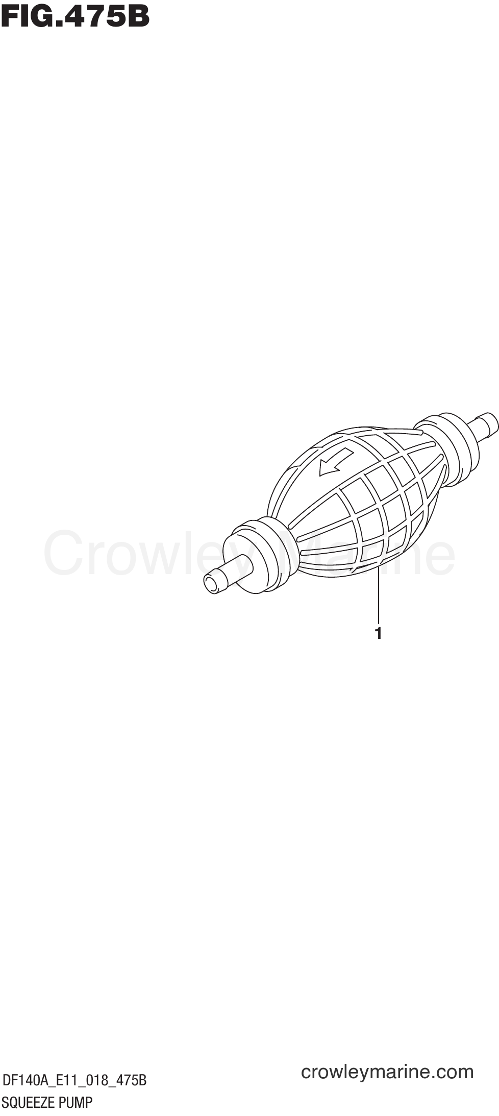 Suzuki Marine DF115AZ 810001~ - SQUEEZE PUMP (E03)