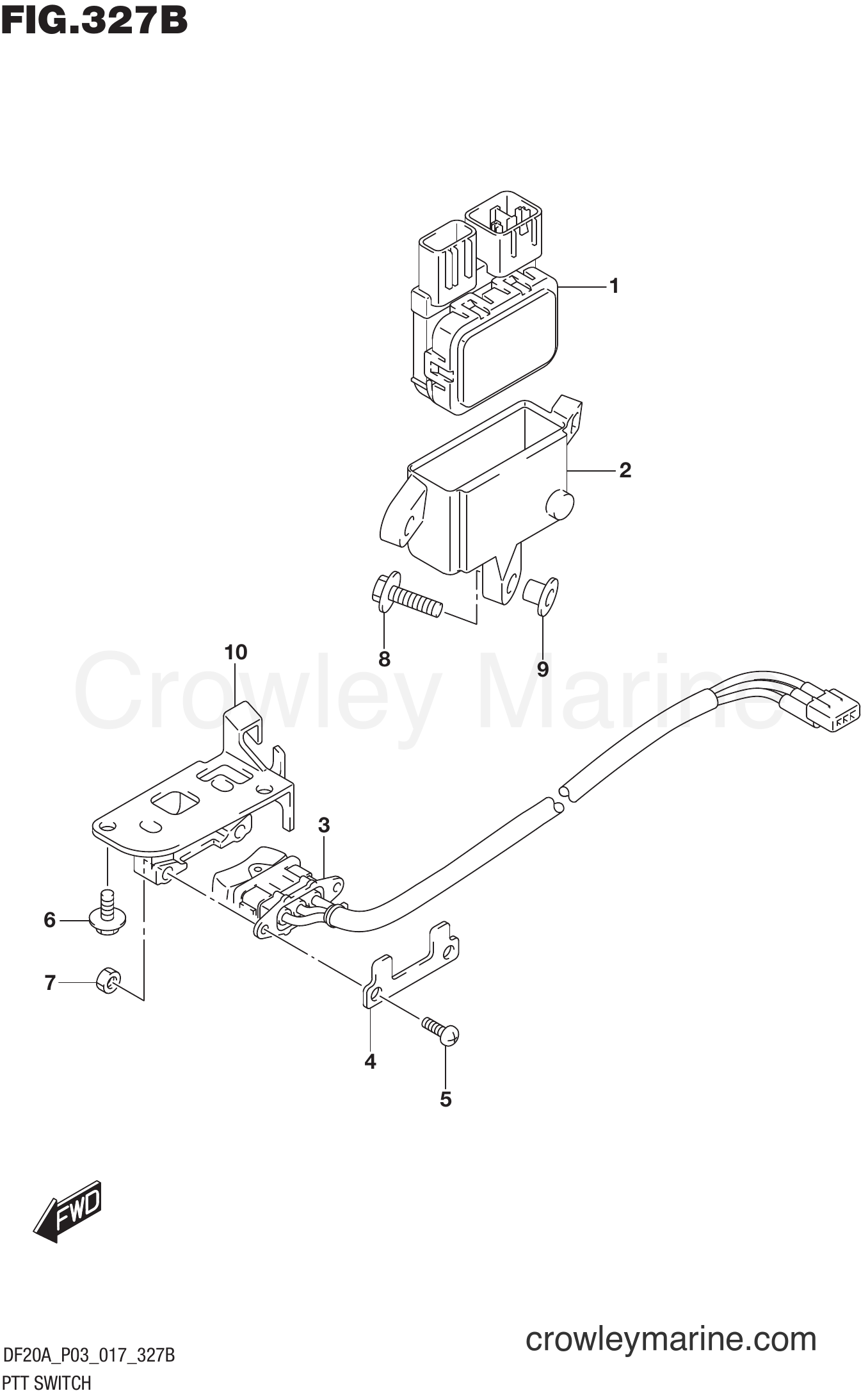 Suzuki Marine DF20AT 710001~ - PTT SWITCH (DF9.9BTH P03)