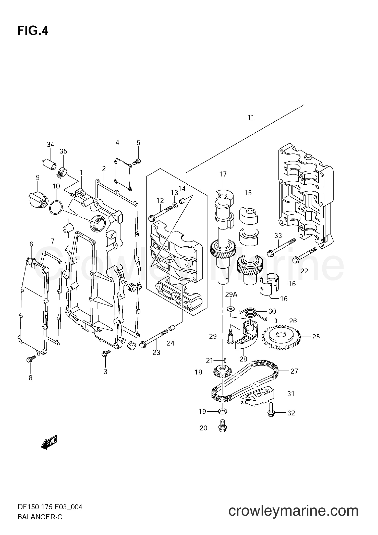 2006 Four-Stroke Outboard 150 - DF150 - BALANCER