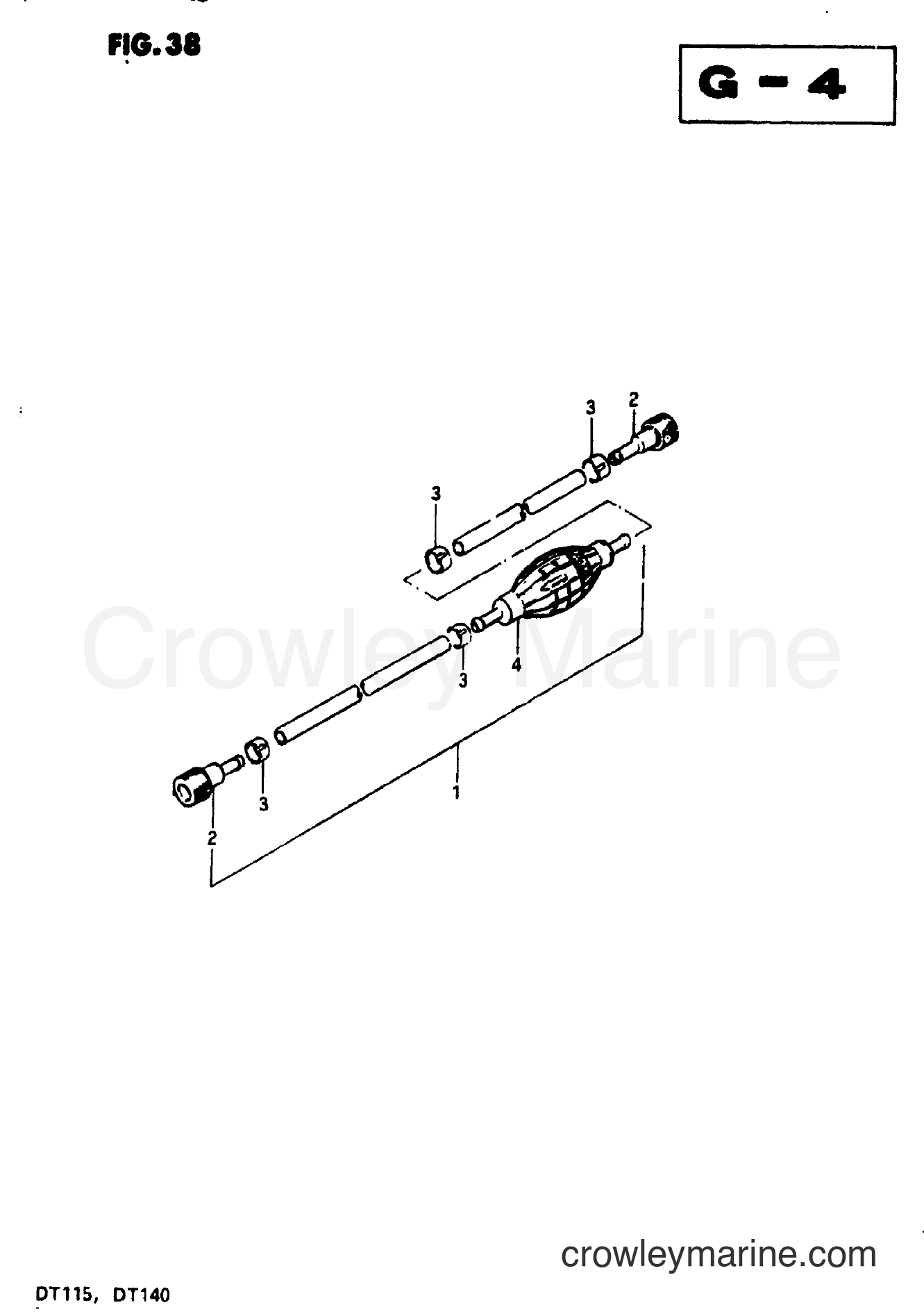 Suzuki Marine DT140 - FUEL HOSE