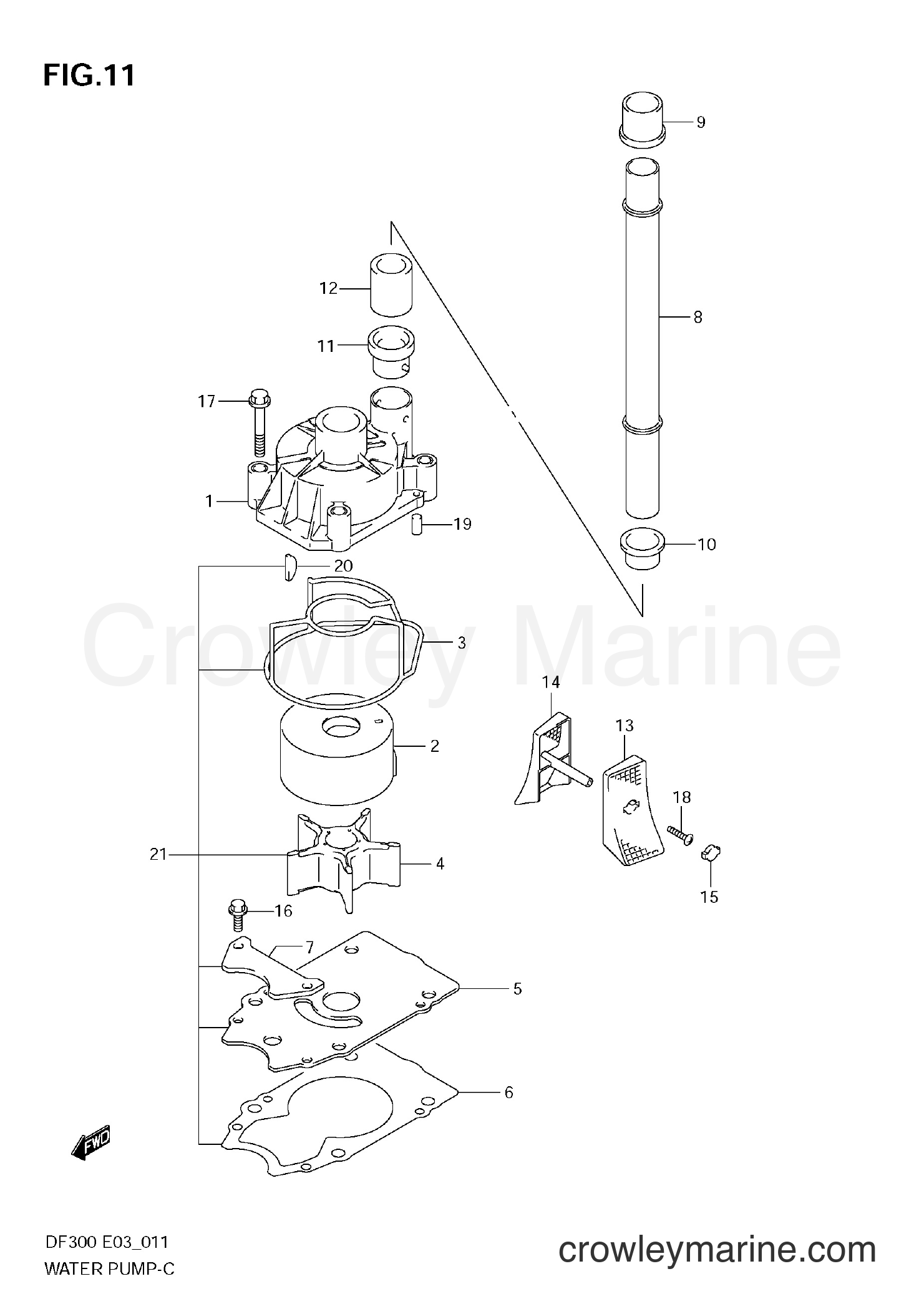 Suzuki Marine DF300 - WATER PUMP