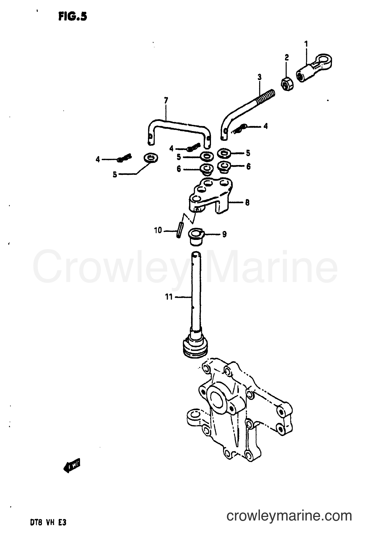 Suzuki Marine DT8 - THROTTLE CONTROL