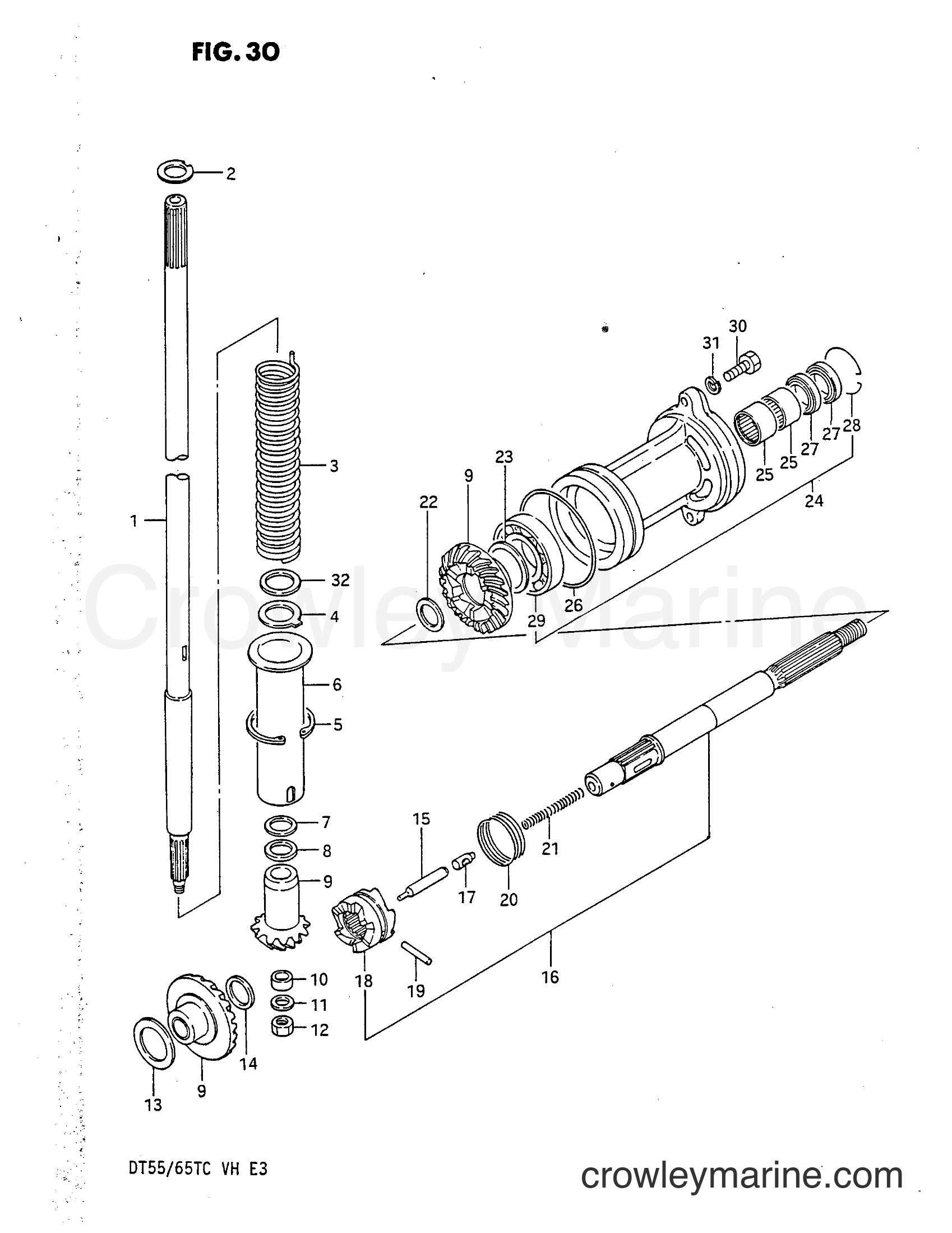 Suzuki Marine DT55 - TRANSMISSION