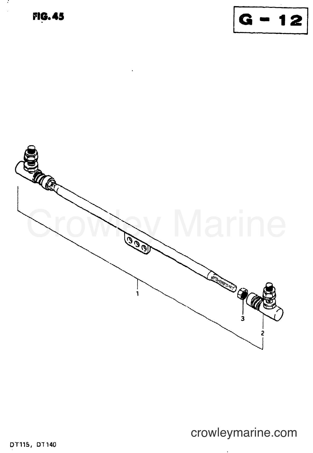 Suzuki Marine DT140 - TIE ROD