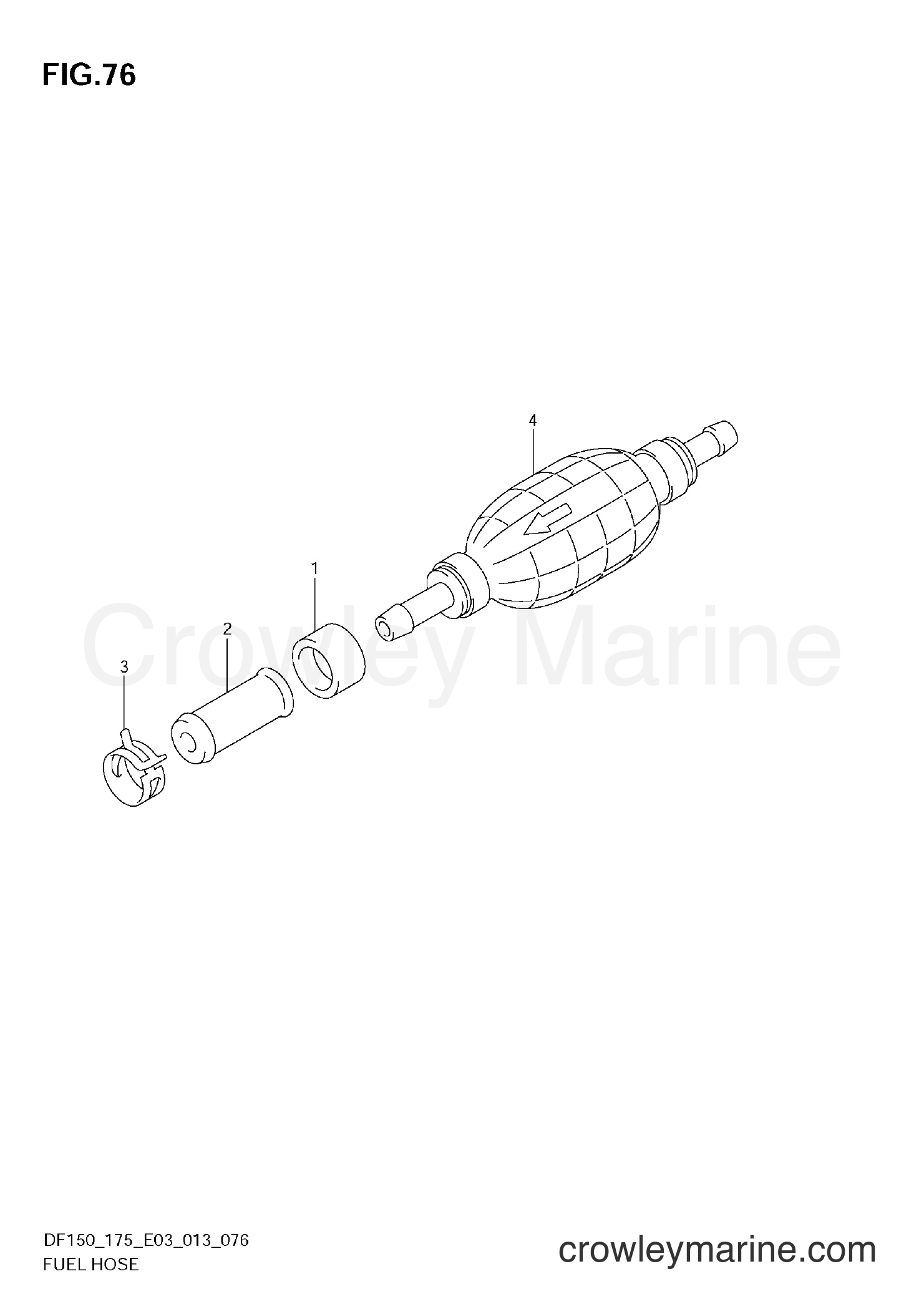 Suzuki Marine DF175 310001~ - FUEL HOSE